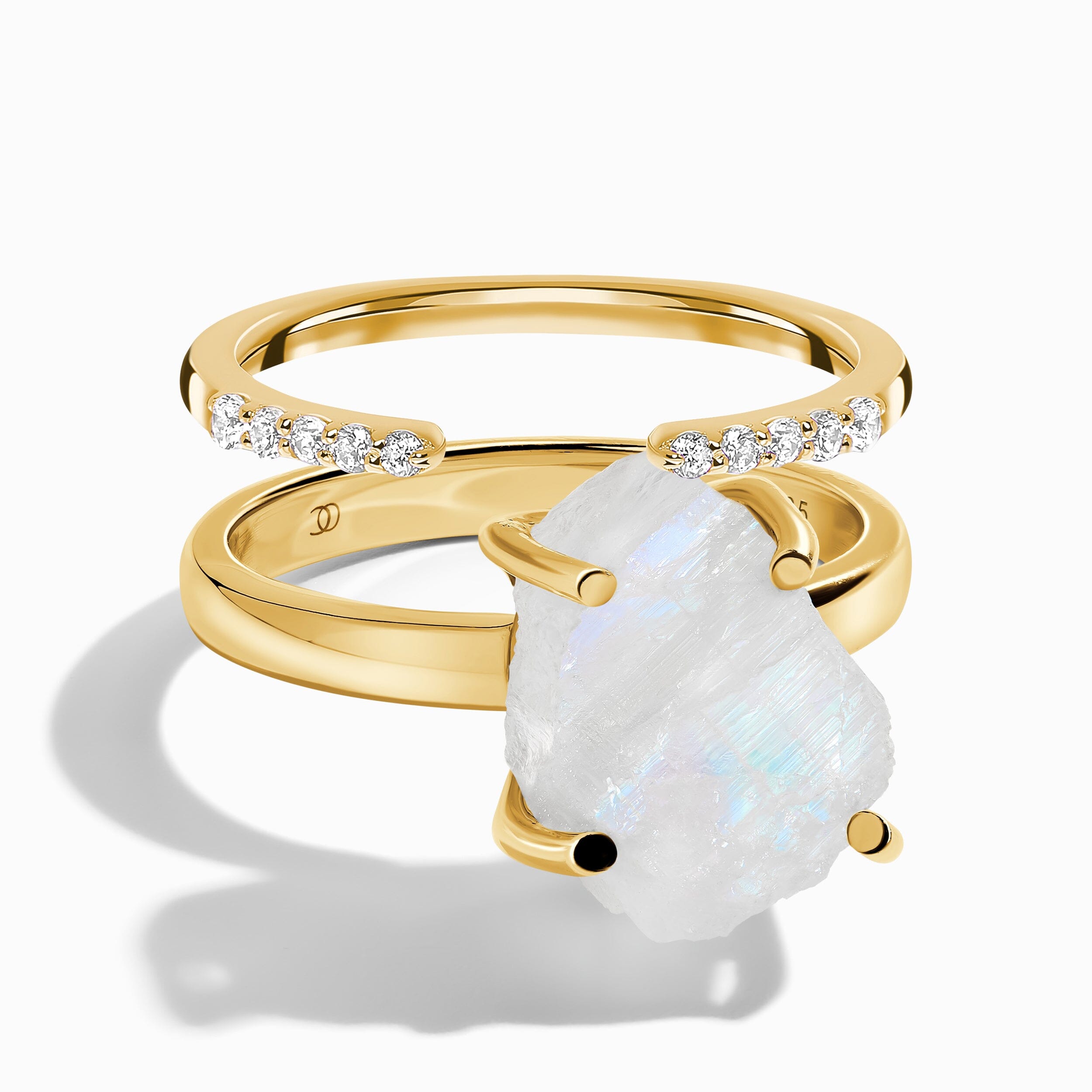 Raw Moonstone Ring & Twinkling Band、mySite、hinf8tx79