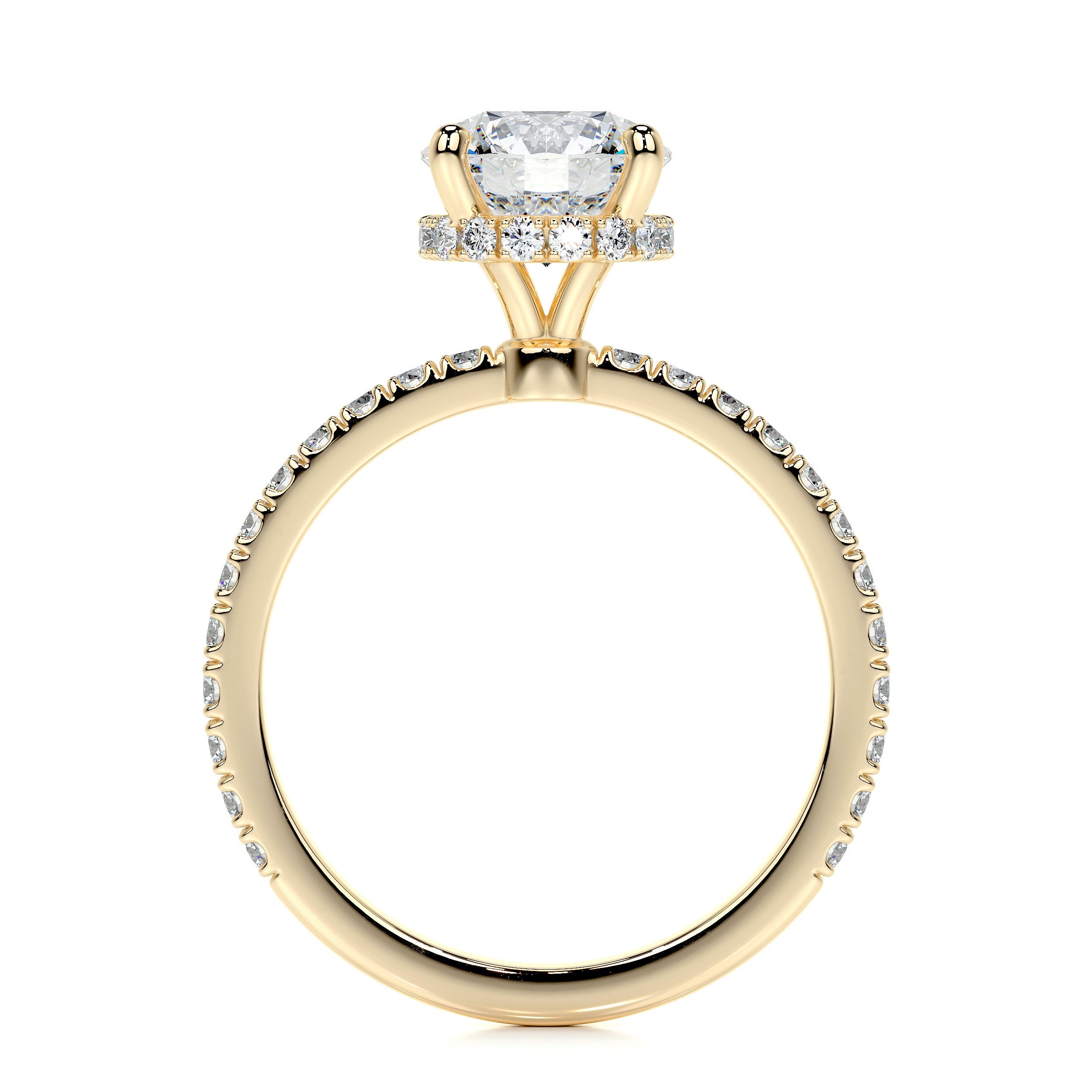Vivienne Lab Grown Diamond Ring -18K Yellow Gold、mySite、hinf8tx79