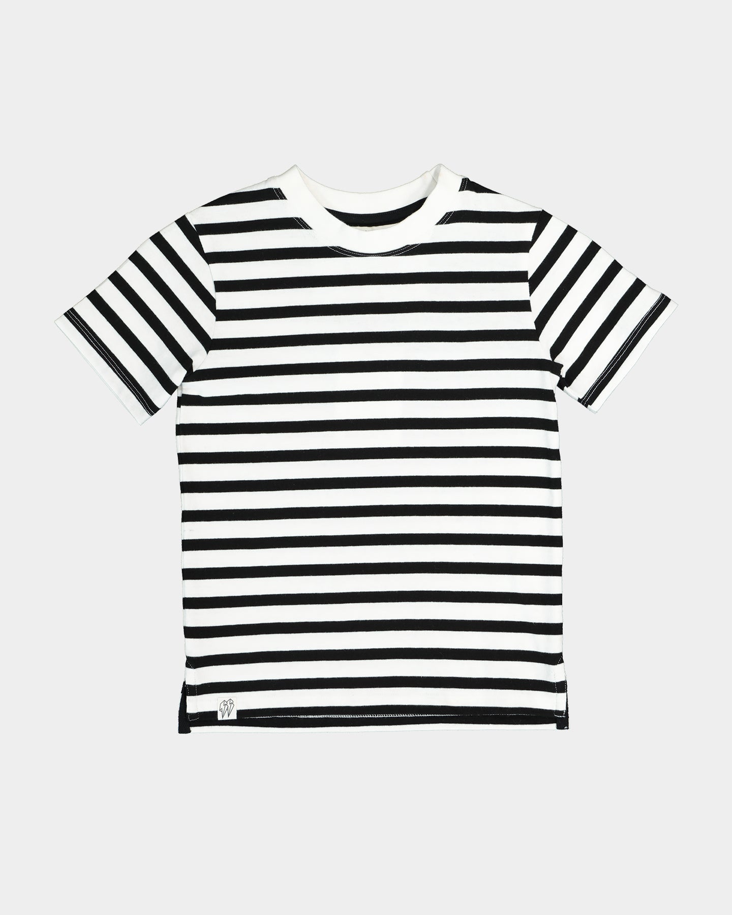 EN ES Kid's Directional T-Shirt Black/White Stripe、mySite、zt4zffjzw