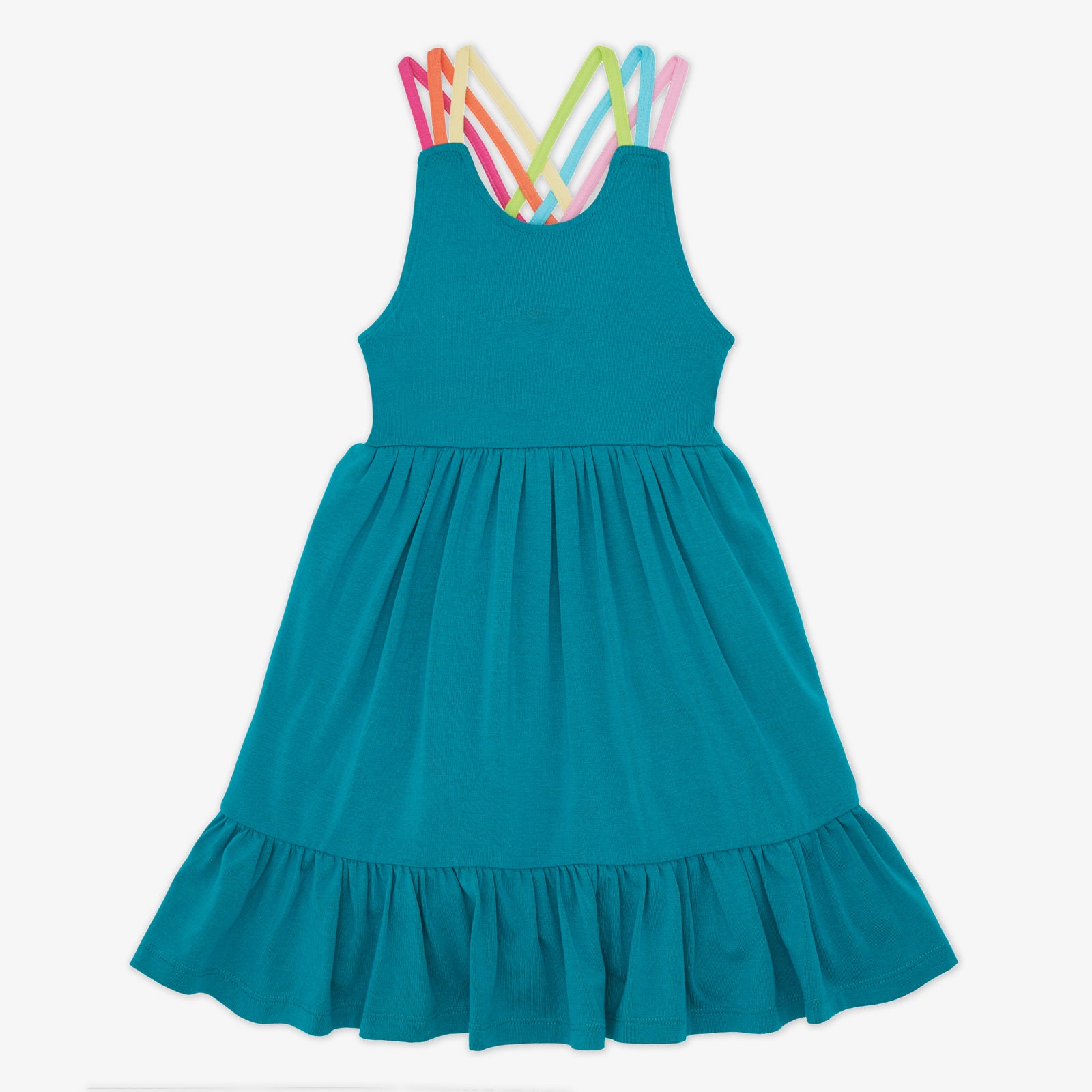 Calypso Teal Tiered Tank Dress、mySite、g9winljtr