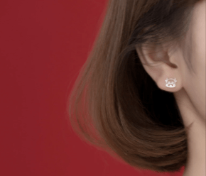 Cow Earrings Sterling SIlver Studs*、mySite、g9winljtr