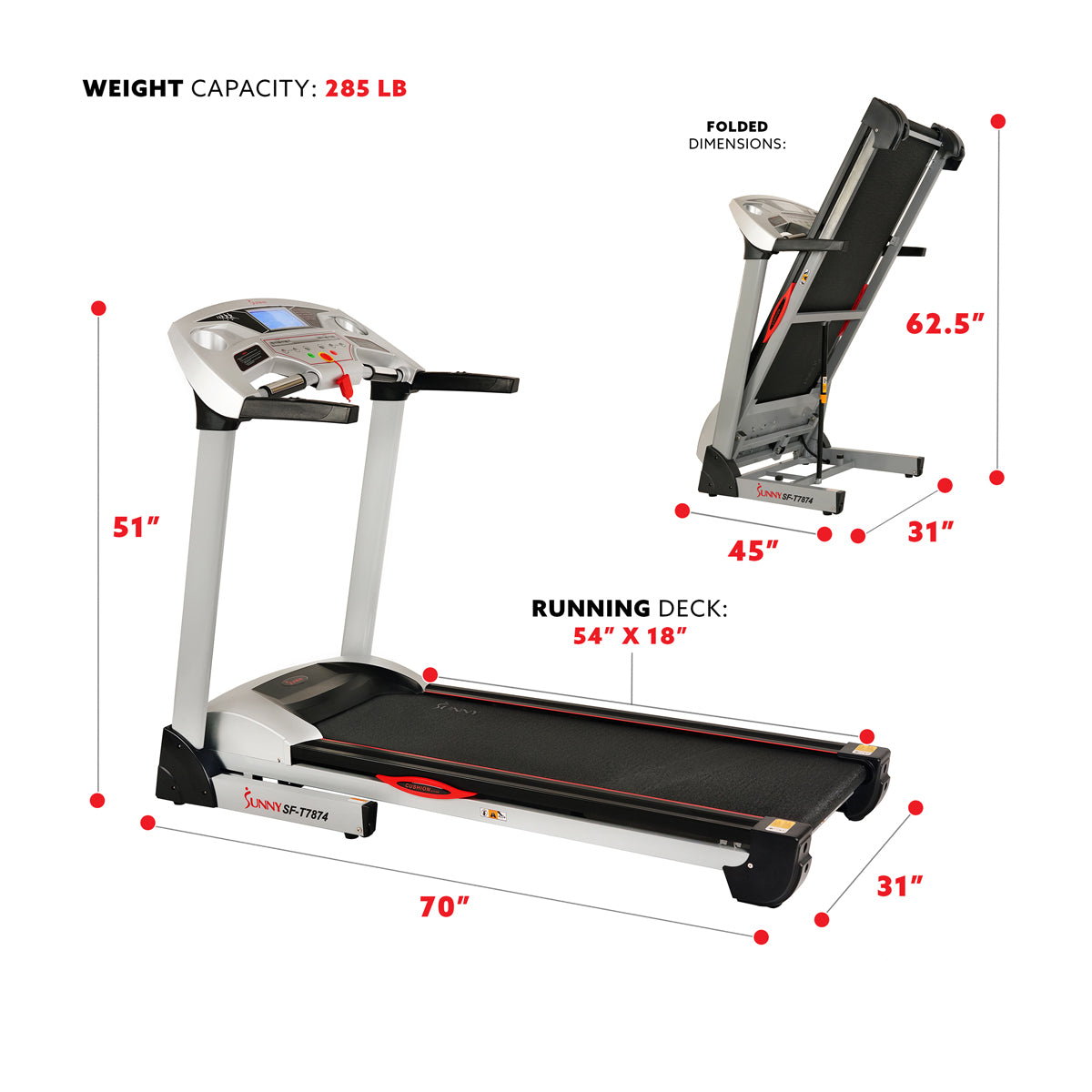  High Performance Treadmill w/ 15 Auto Incline Levels & Body Fat Function、mySite、ghnorth