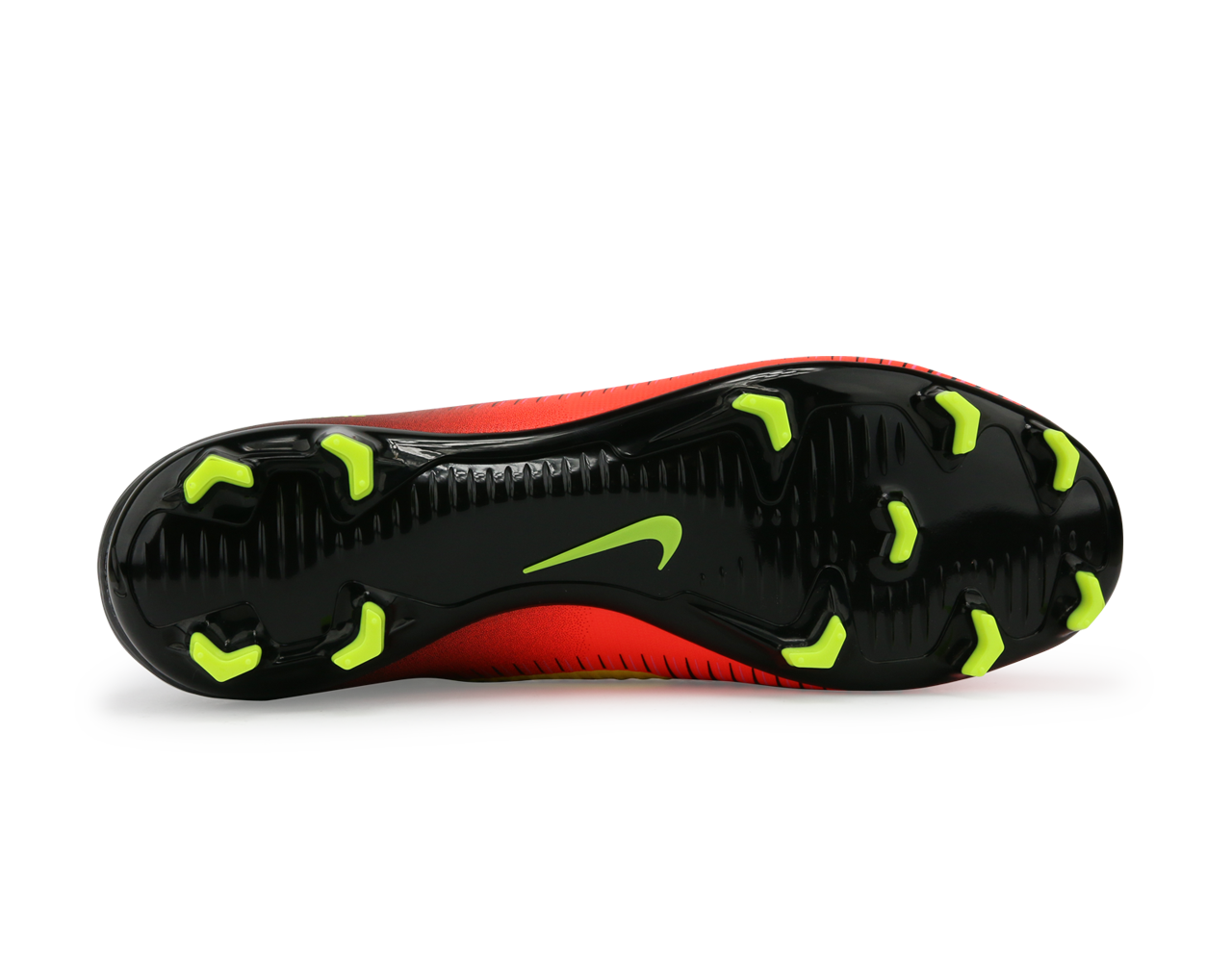 Nike Men's Mercurial Veloce III DF FG Total Crimson/Volt Black/Pink Blast、mySite、noshort