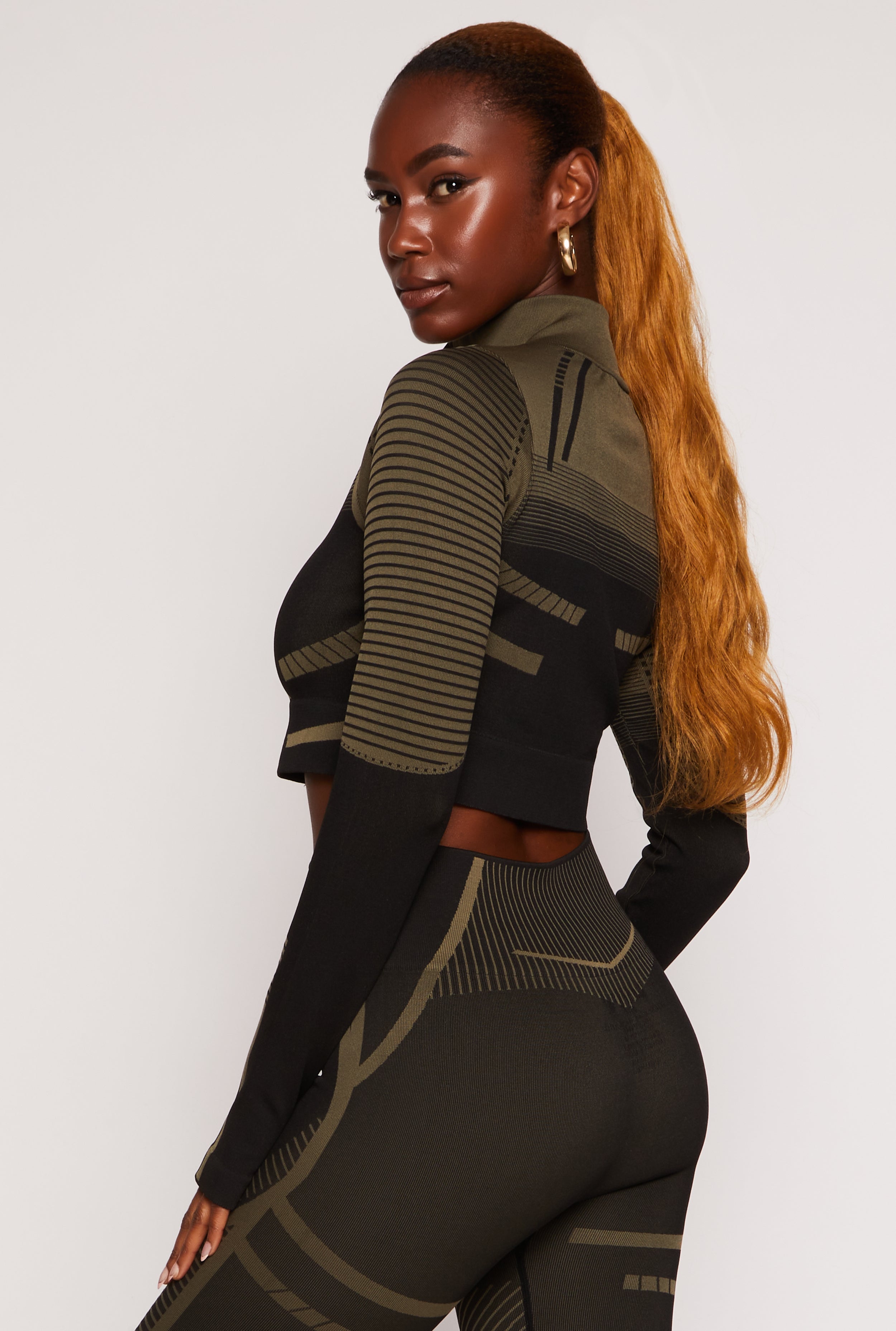 Seamless Zip Front Cropped Track Jacket、mySite、camillekostekn