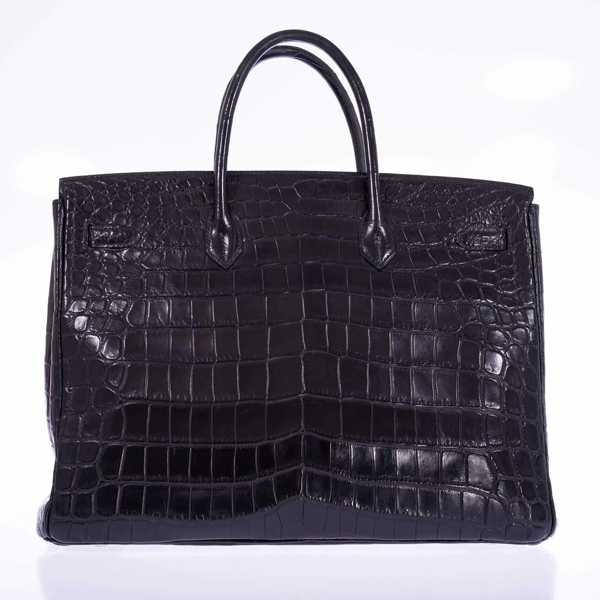 Hermès Birkin 40 Black Matte Porosus Crocodile Palladium Hardware、mySite、garminoutage.com