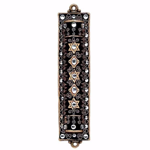 Michal Golan Handmade Black Star of David Mezuzah、mySite、topwebapps