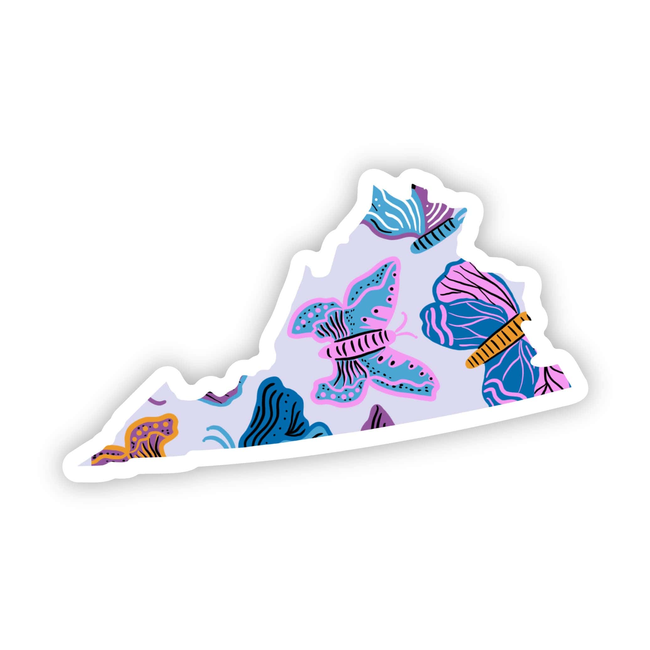  Virginia Sticker - Moth & Butterfly、mySite、elrpsem3k