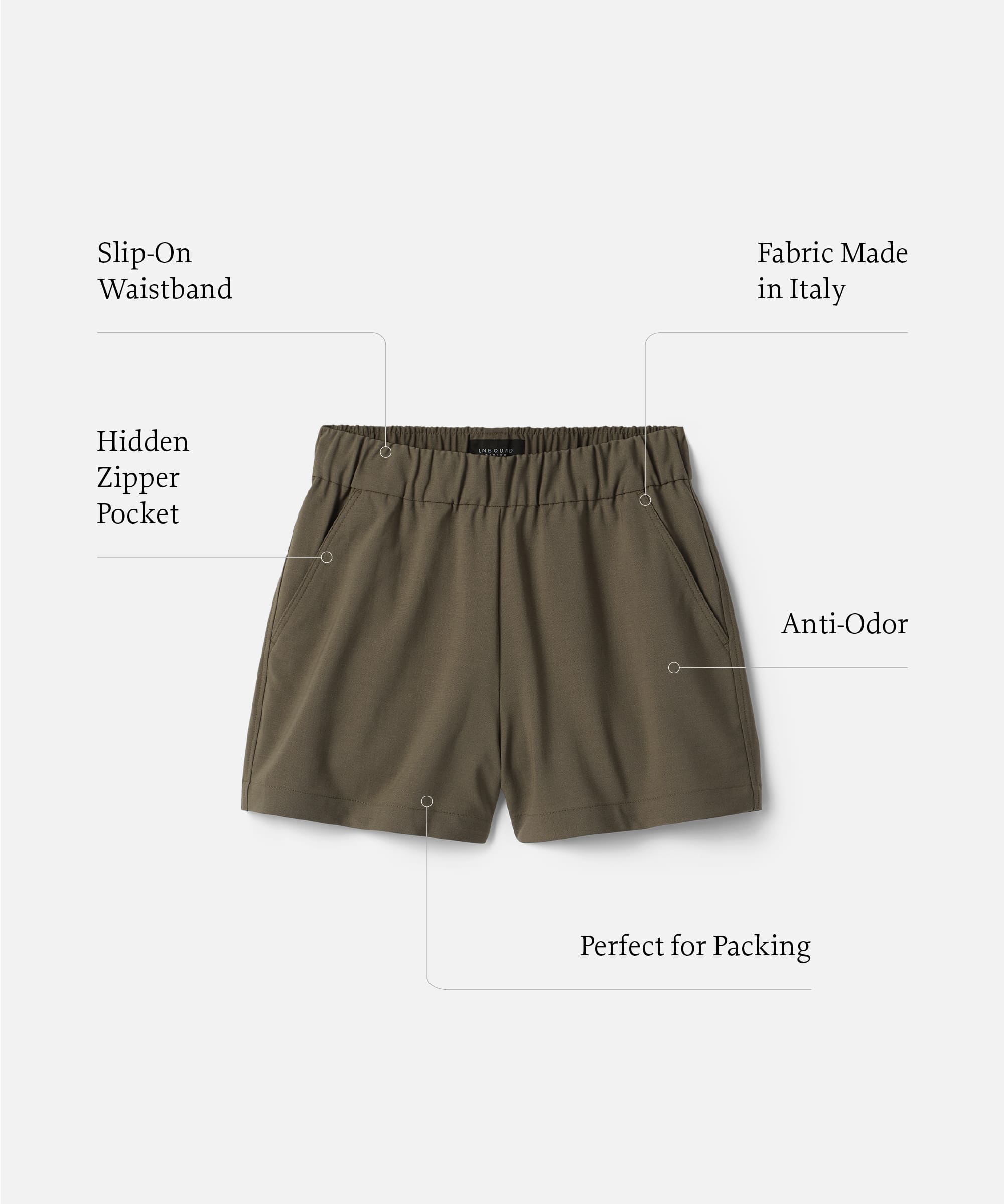 Women's Lightweight Travel Shorts、mySite、noshort