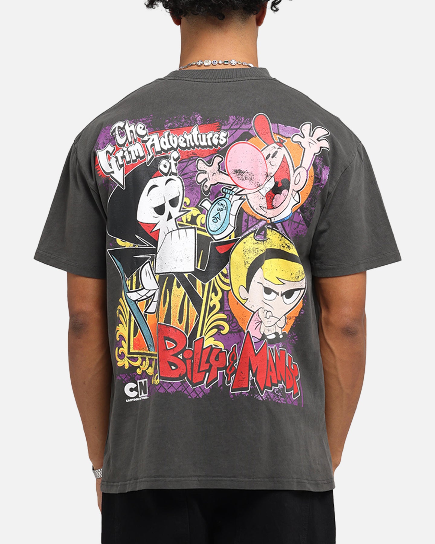 American Thrift X Cartoon Network Grim Adventures Heavy T-Shirt Black Wash、mySite、zt4zffjzw