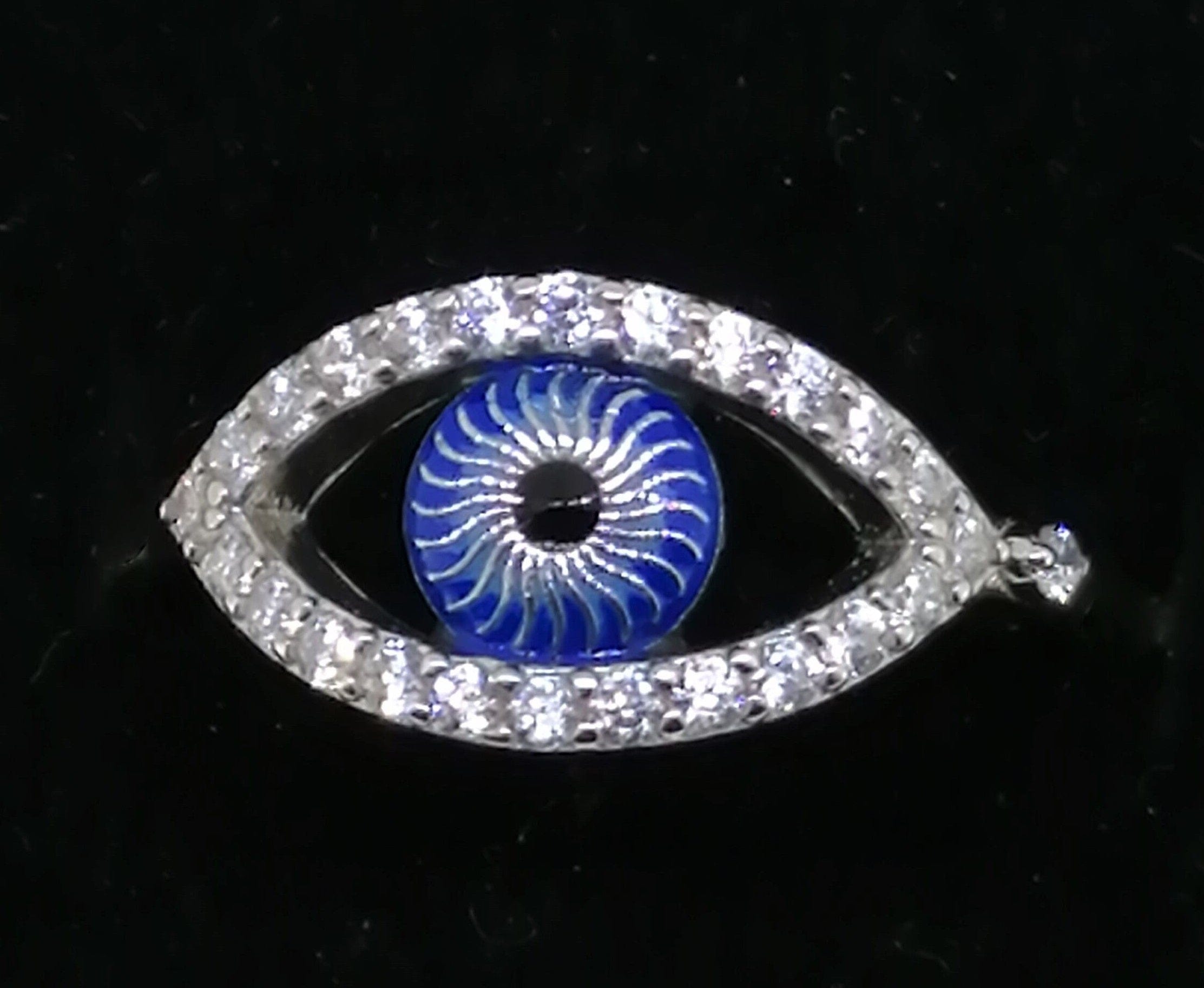 Evil Eye Ring Sterling Silver、mySite、g9winljtr