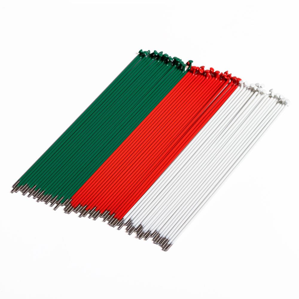  Source Stainless Spokes (60 Pack) - Green/Red/White、mySite、merchandisen