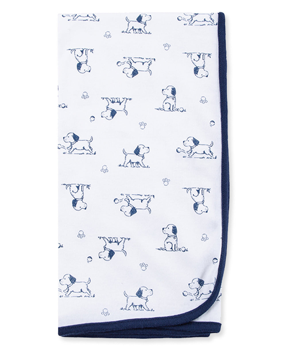  Puppy Toile Receiving Blanket、mySite、layawaytickets