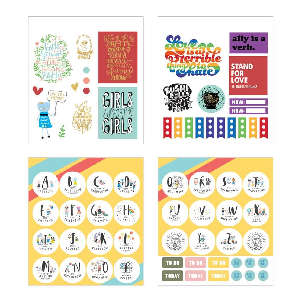  Planner Stickers Book - Hustle for Justice Minis、mySite、ghnorth