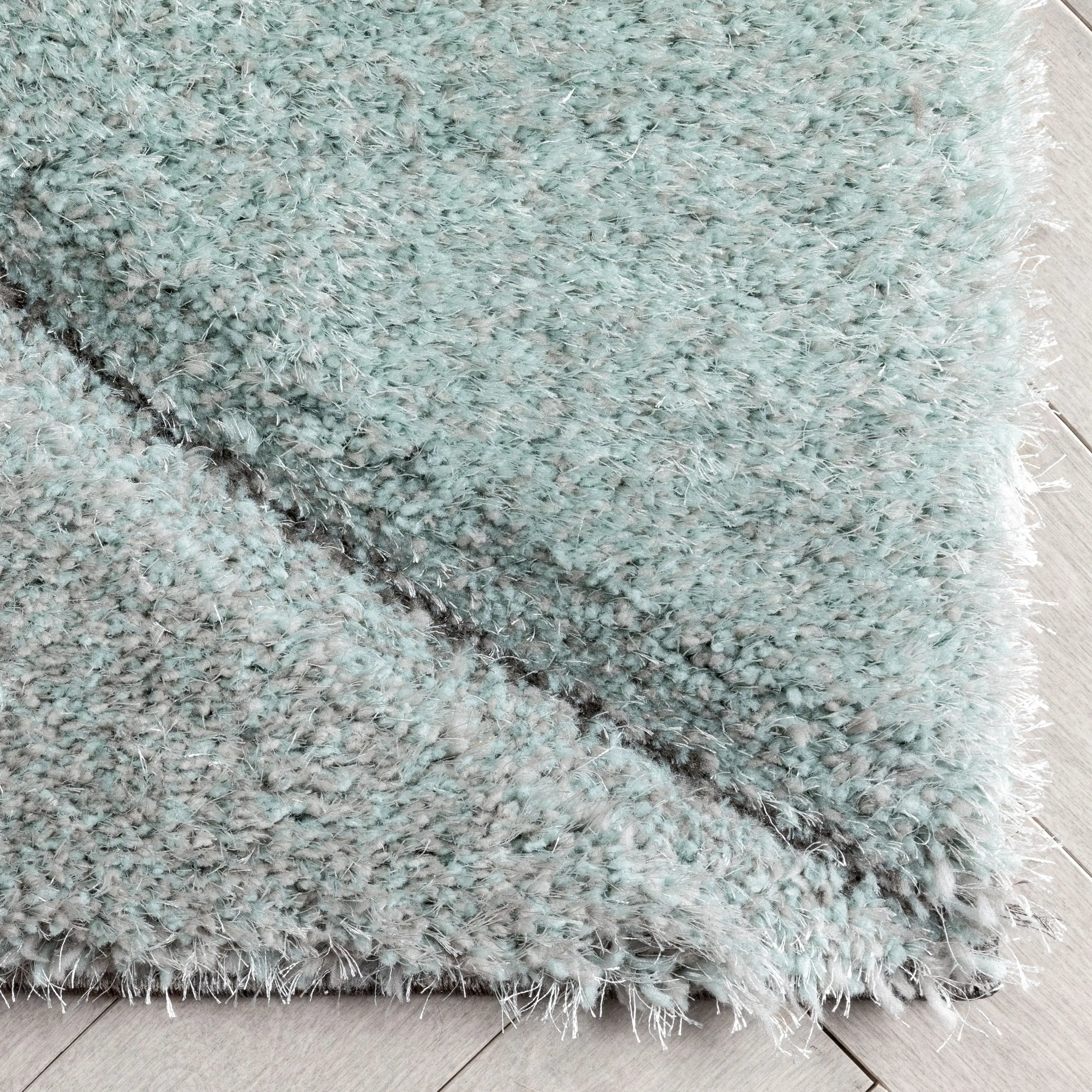 Luz Modern Geometric Light Blue 3D Textured Thick & Soft Shag Rug、mySite、gigharbornorthrealestate