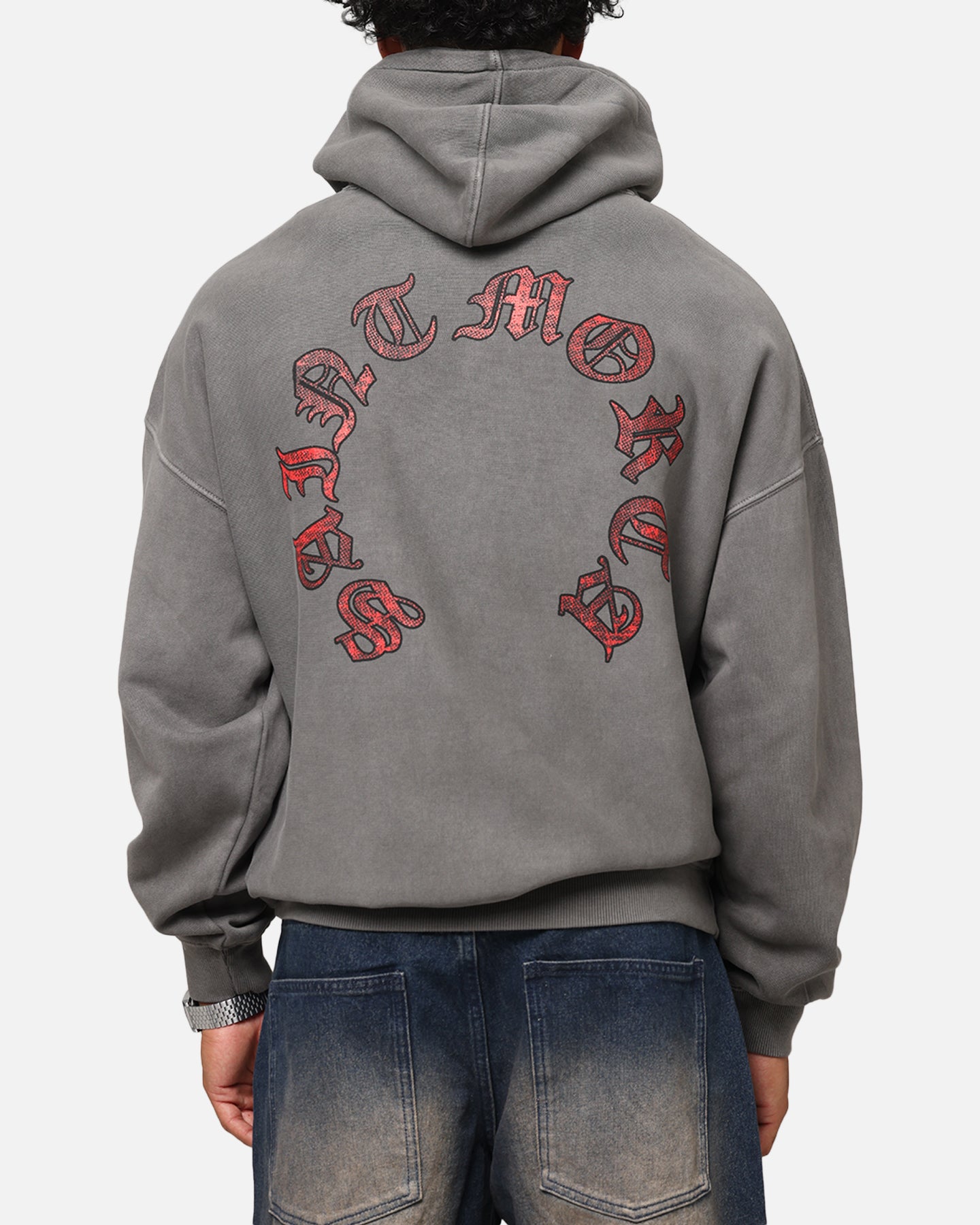 Saint Morta Worldwide Boxy Hoodie Washed Charcoal、mySite、zt4zffjzw