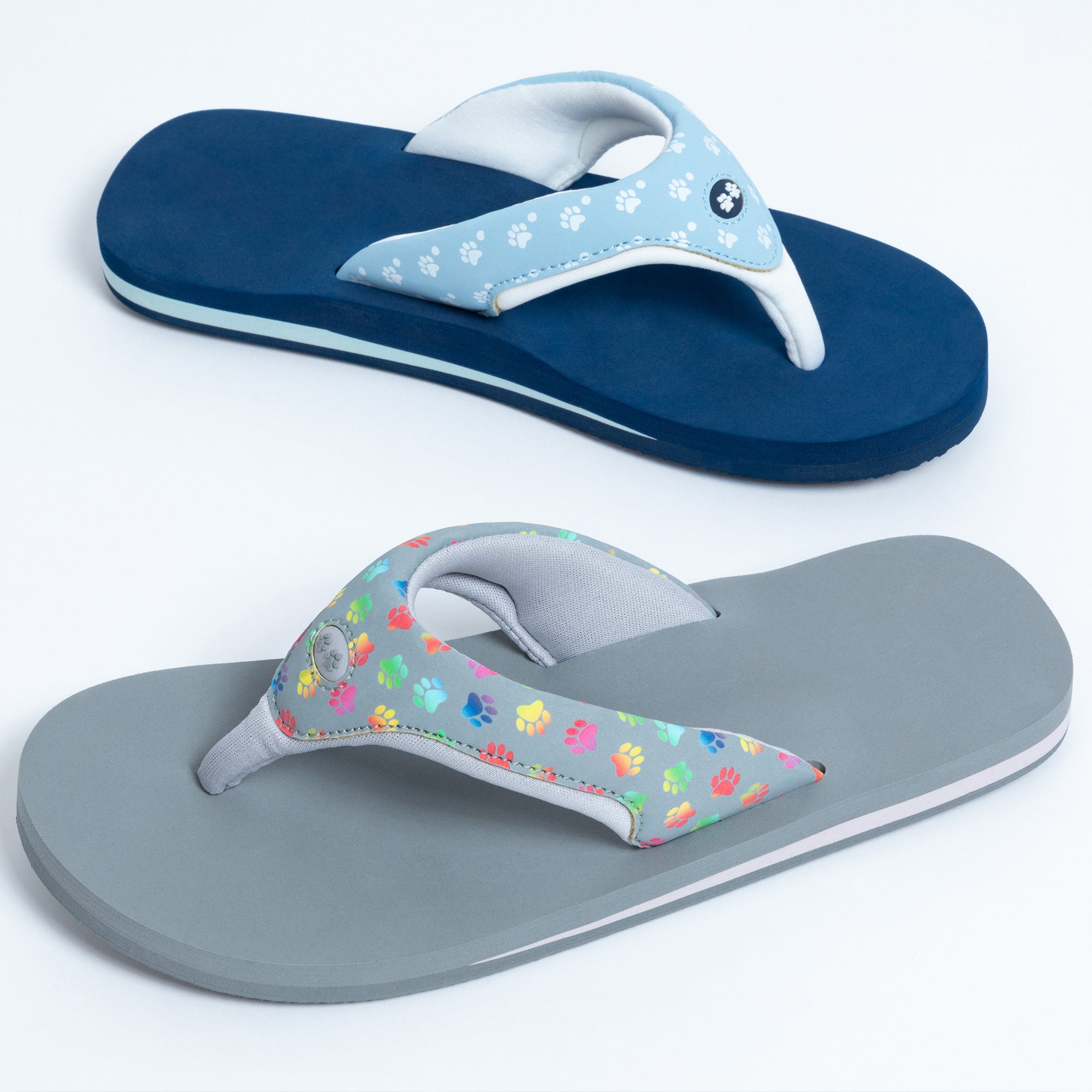 Cushy Comfort Paw Print Flip Flops、mySite、camillekostekn