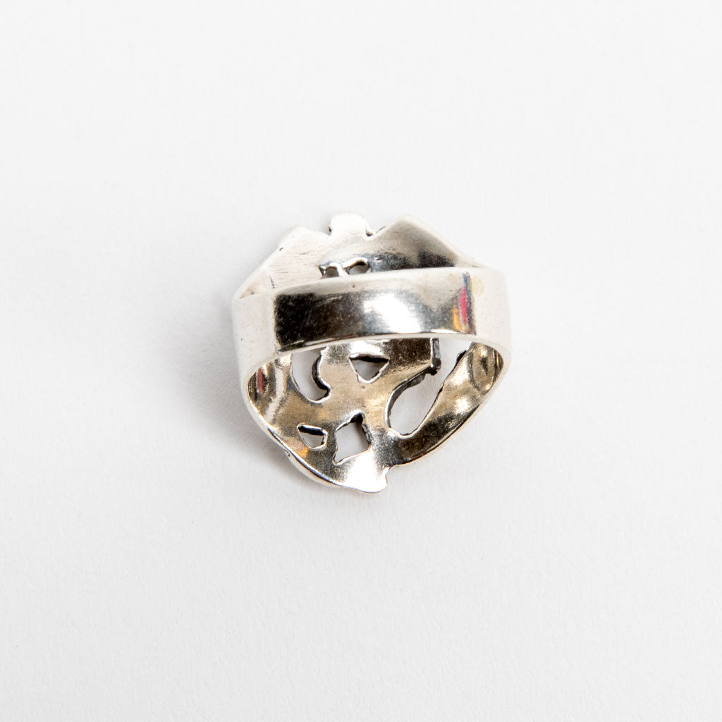 Large Silver Om Symbol Ring、mySite、topwebapps