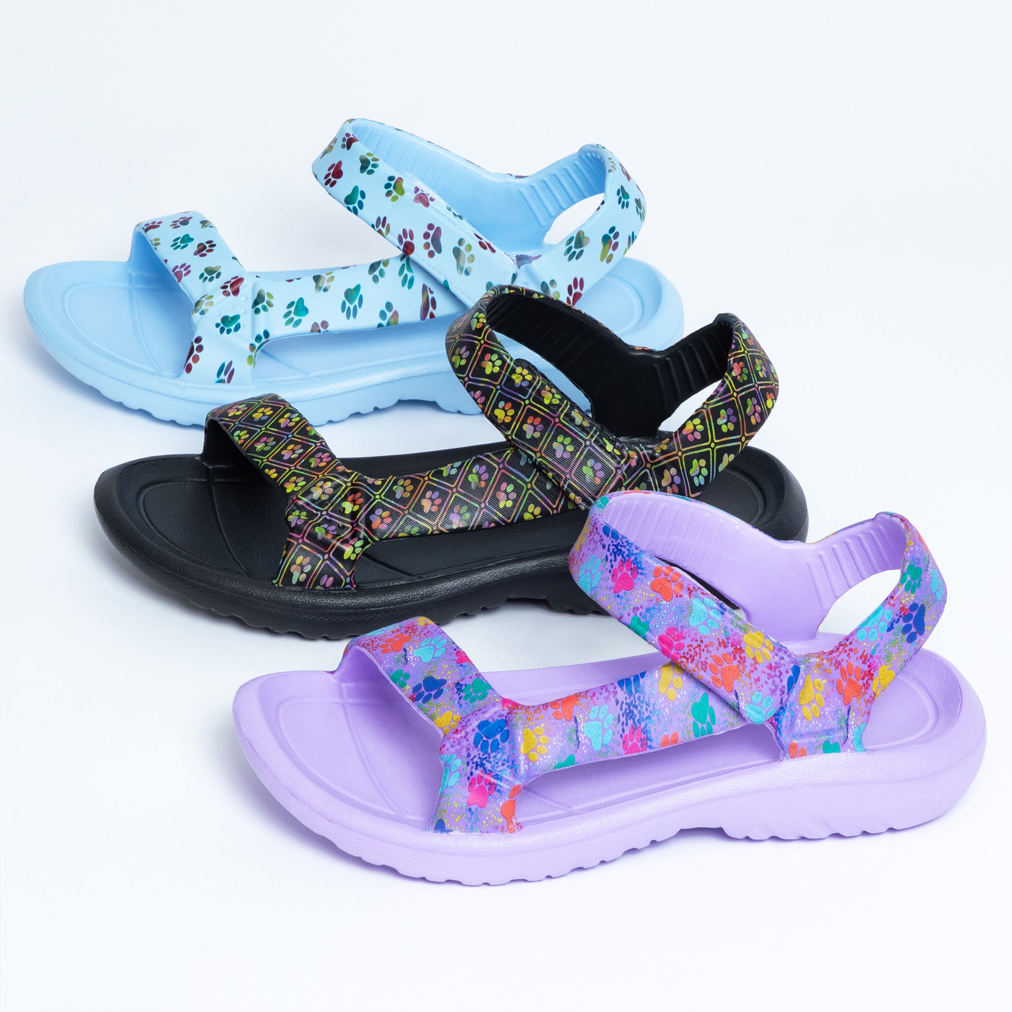 Paw Print Lightweight Anywhere Sandals、mySite、camillekostekn