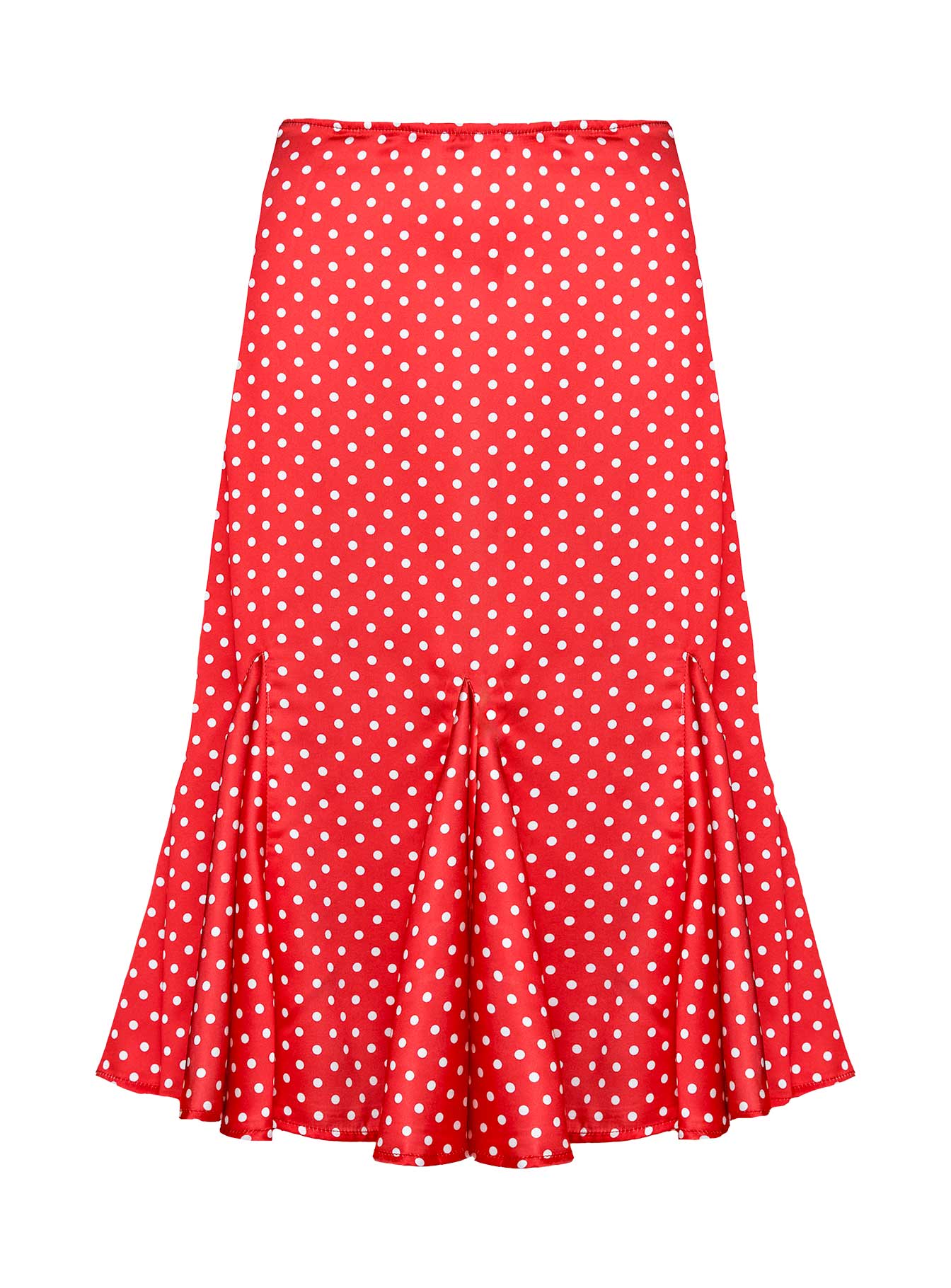 Musemeci Midi Skirt Red、mySite、solidvoid