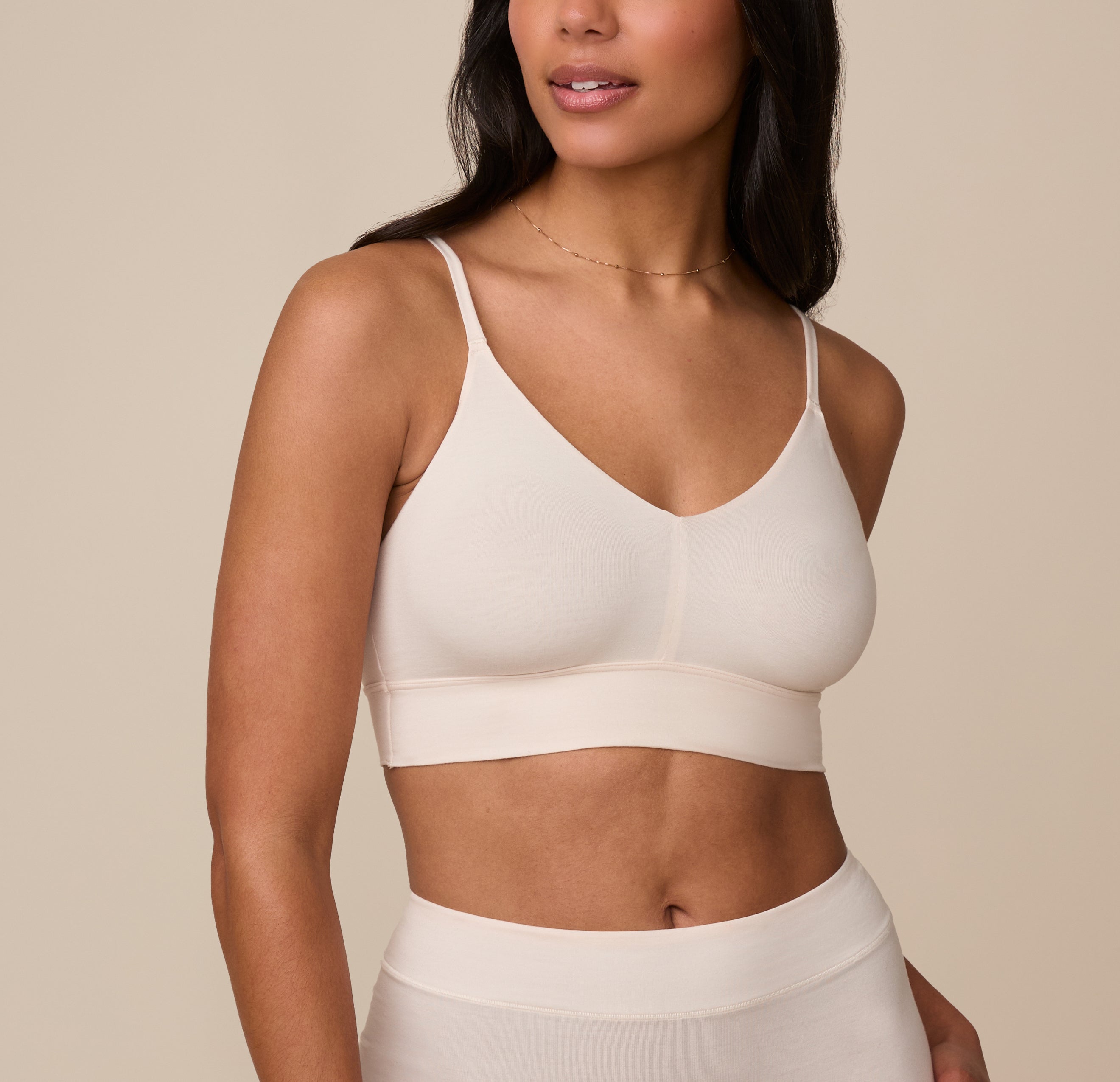 Cloud Cotton Triangle Bralette - Quartz、mySite、bengalsvssteelers