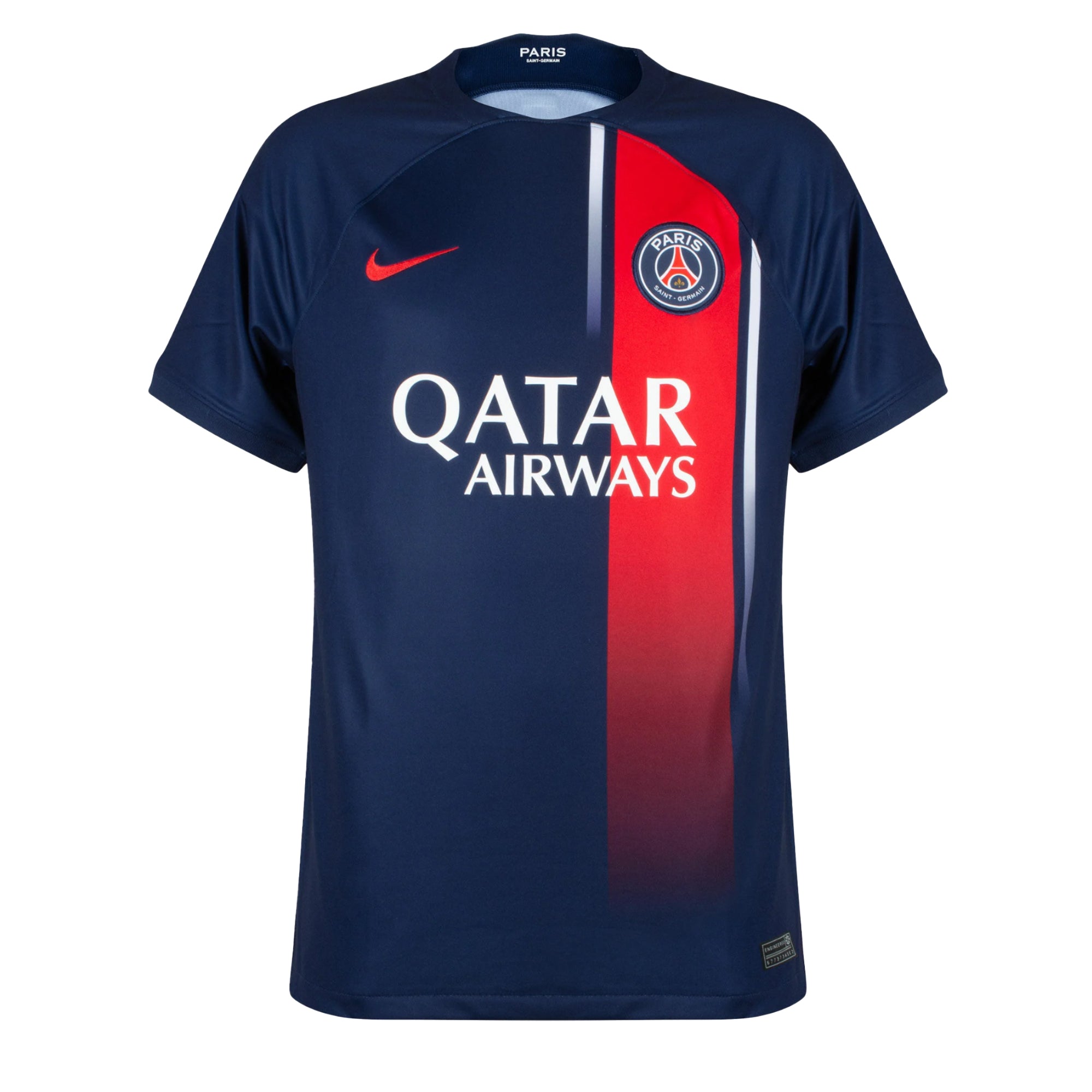 Nike Men's PSG 2023/24 Home Jersey w/ Mbappe #7 Printing、mySite、noshort