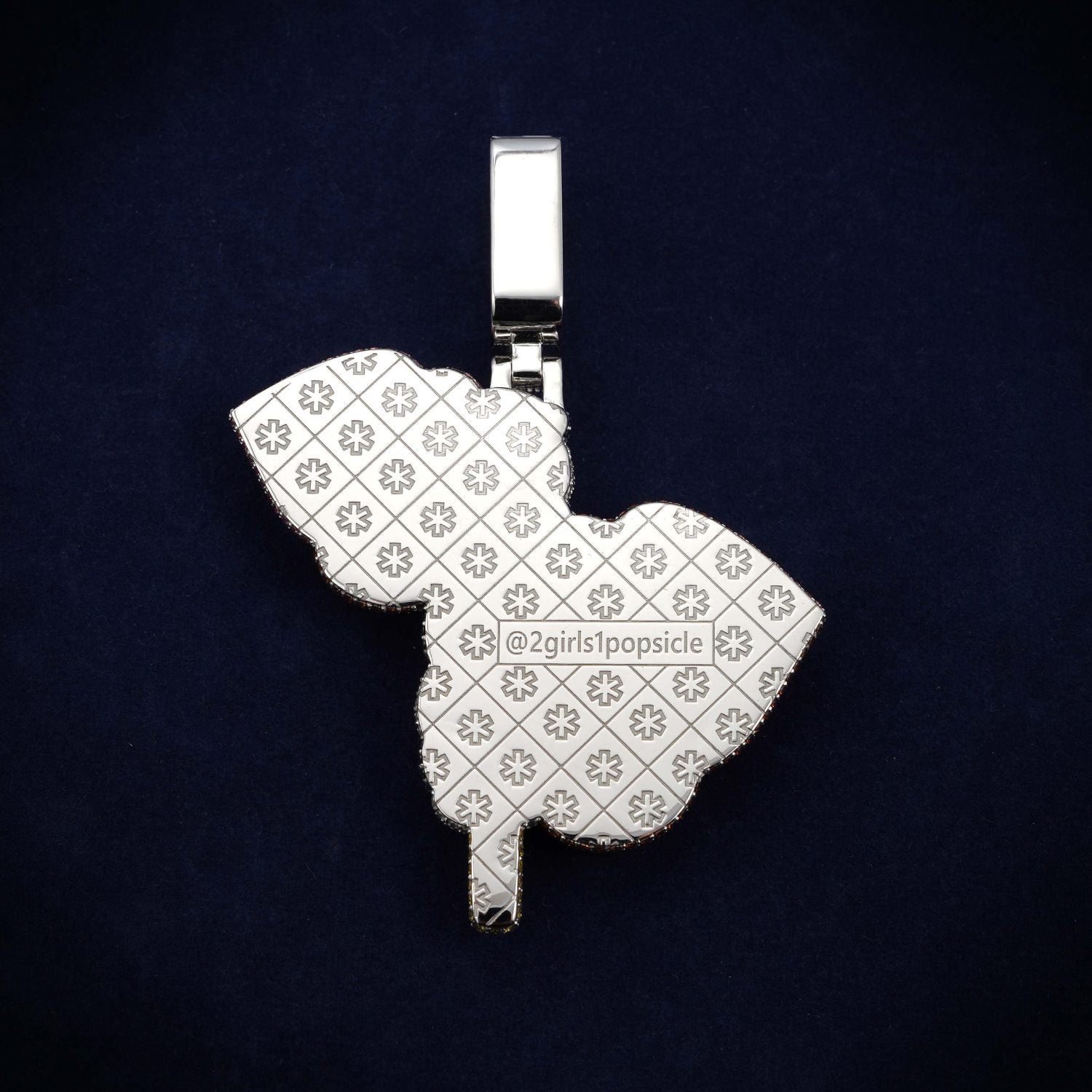 ICECREAM LICK Custom Moissanite Logo Pendant 14K Gold、mySite、hinf8tx79