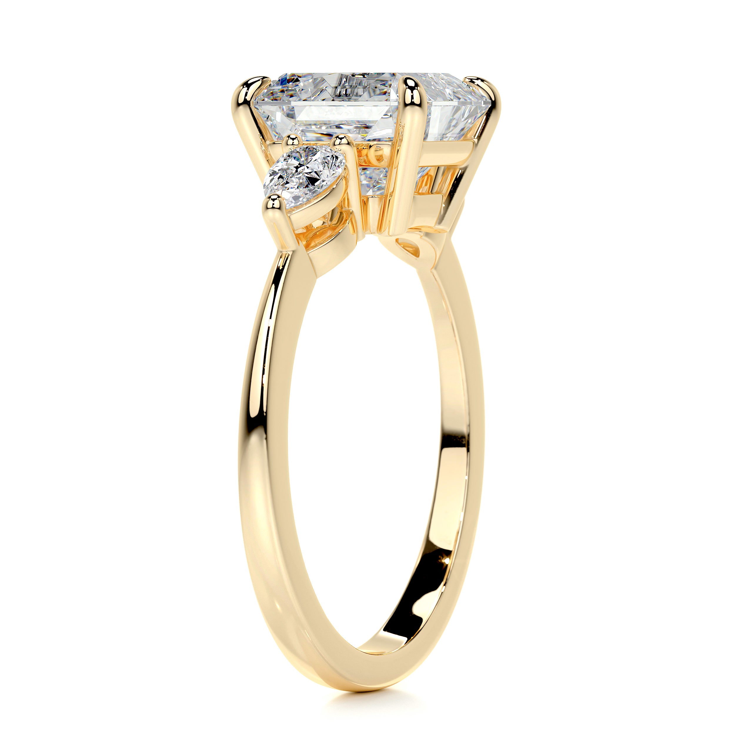 Tai Moissanite & Diamond Ring -18K Yellow Gold、mySite、hinf8tx79
