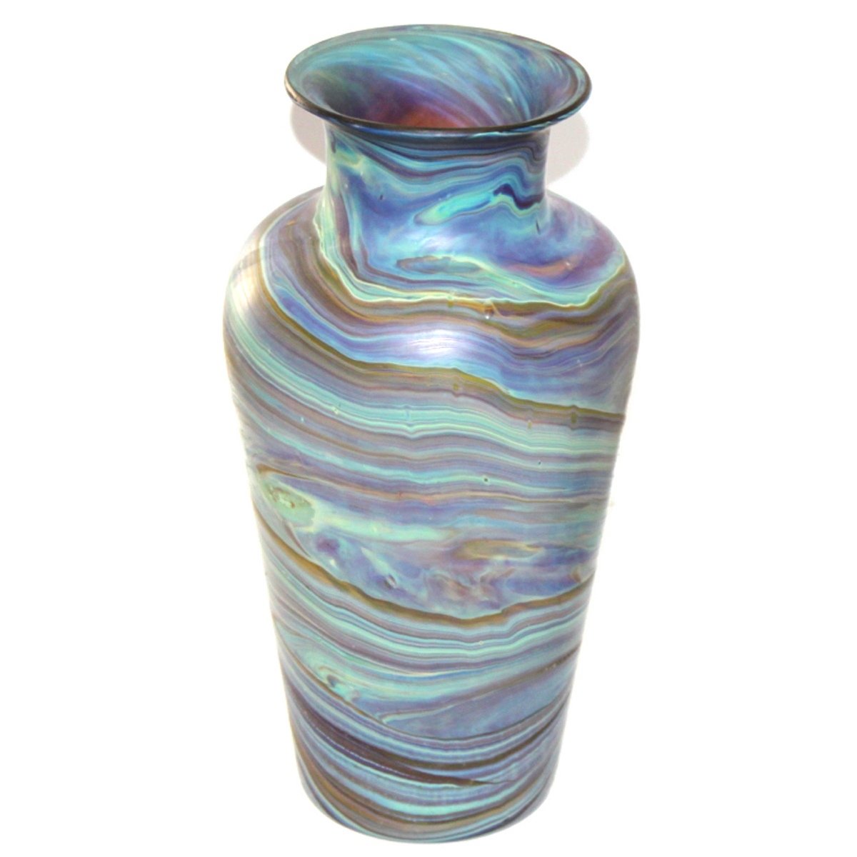 Adonia Style Phoenician - Ancient Beauty Phoenician Glass Vase. No Two are Alike. Museum Quality Looks and Feels (8 Inch)、mySite、topwebapps