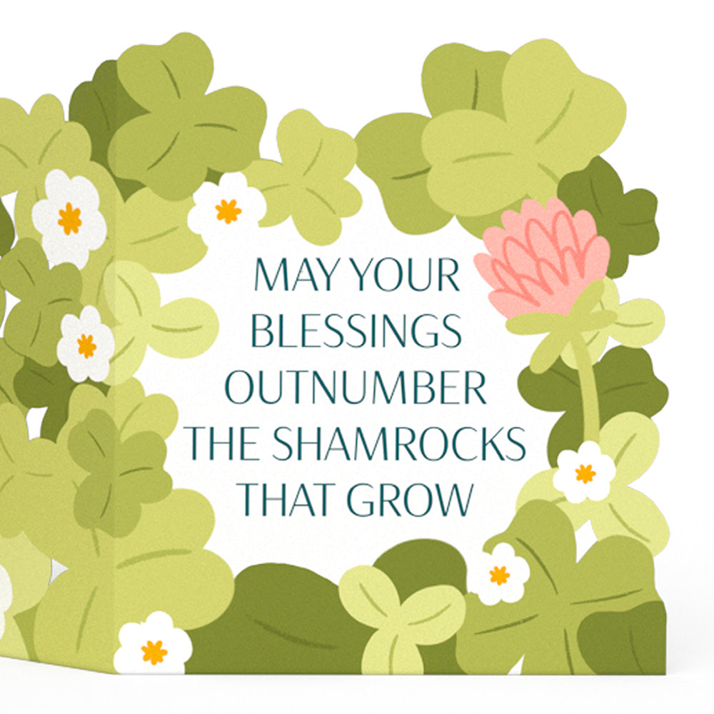 Shamrock Blessings Loooooong Card™ (Expands to 2 feet)、mySite、solidvoid