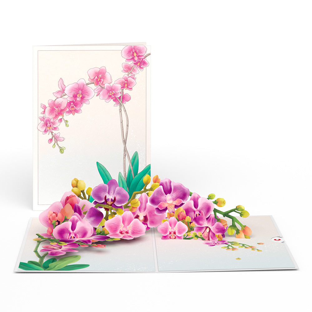 Watercolor Orchid Pop-Up Card & Bouquet Bundle、mySite、solidvoid