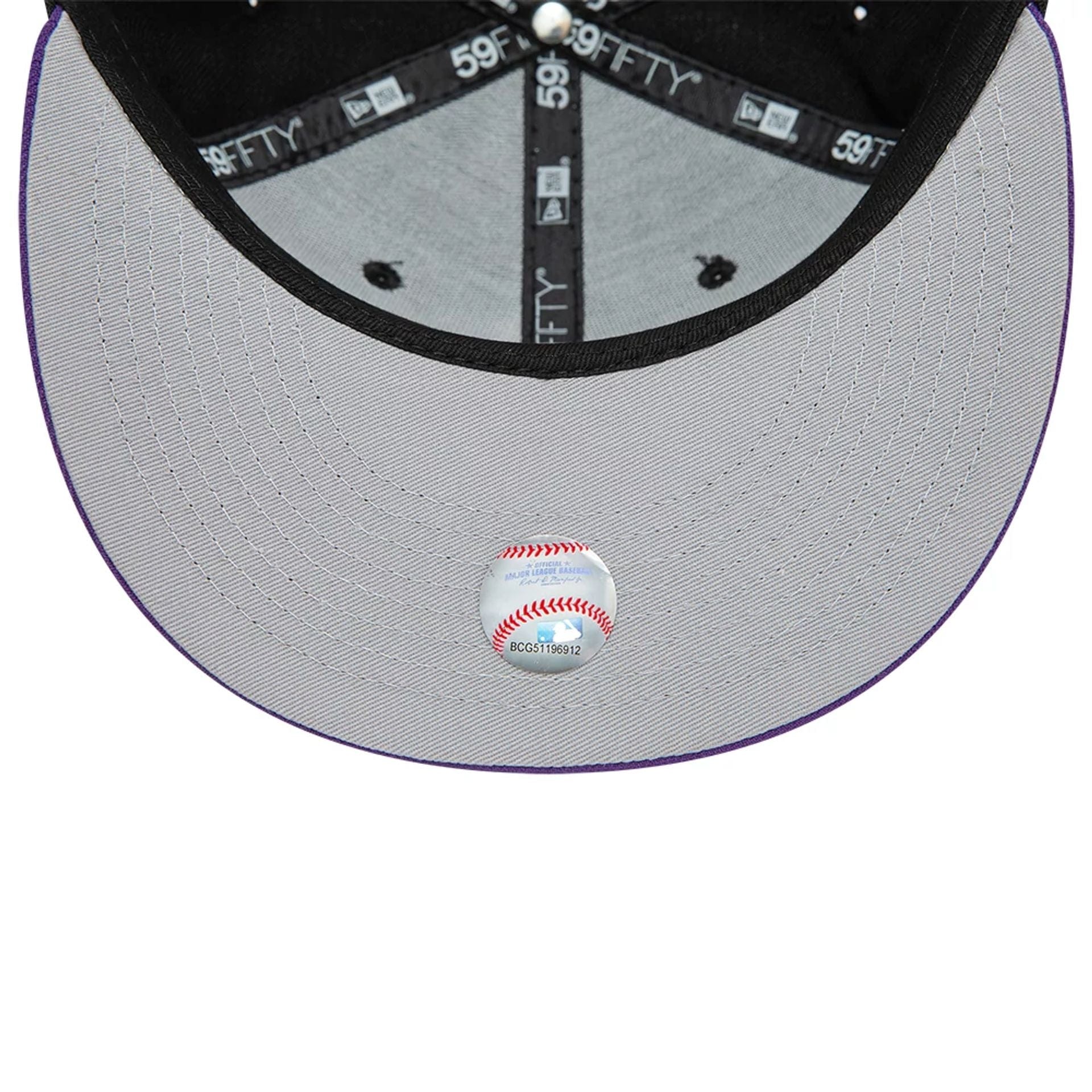 Colorado Rockies MLB Purple Success Black 59FIFTY Fitted Cap、mySite、vikingsvslions