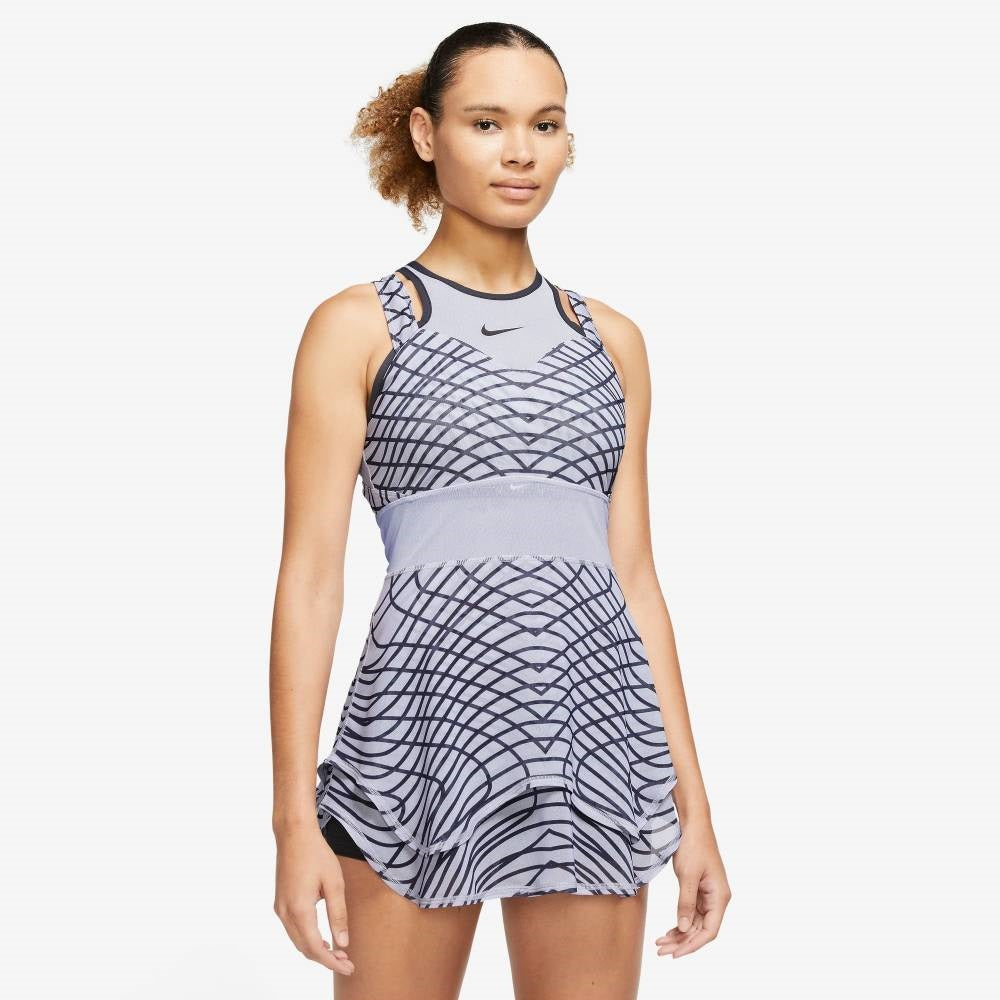 Nike Women's Dri-FIT Slam Dress (Purple/Gridiron/Black)