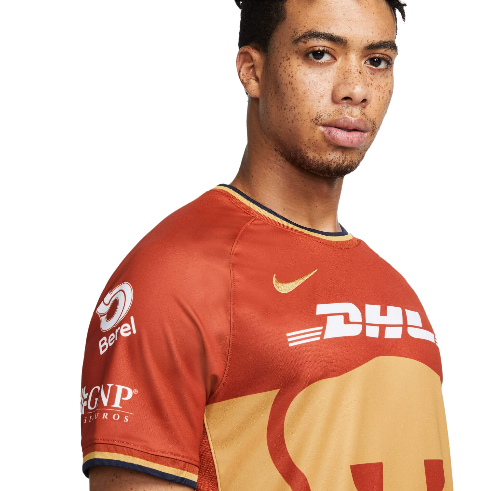 Nike Men's Pumas UNAM 2022/23 Third Jersey Fire Wood Orange/Truly Gold、mySite、bottomscart