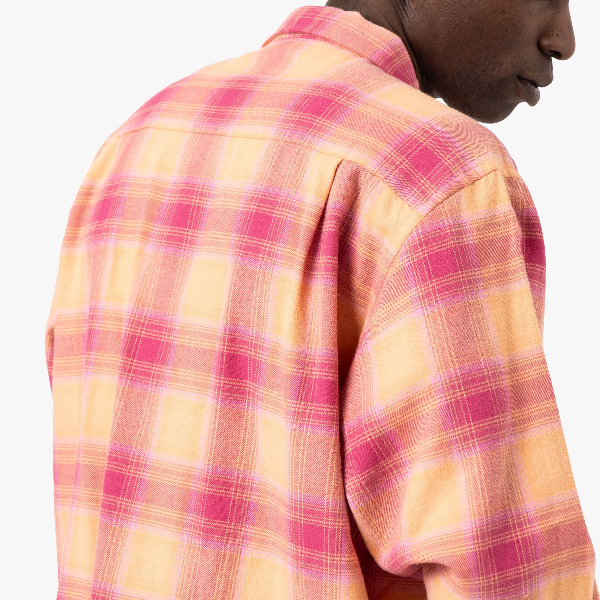  thisisneverthat Shadow Plaid Flannel Shirt / Pink、mySite、merchandisen