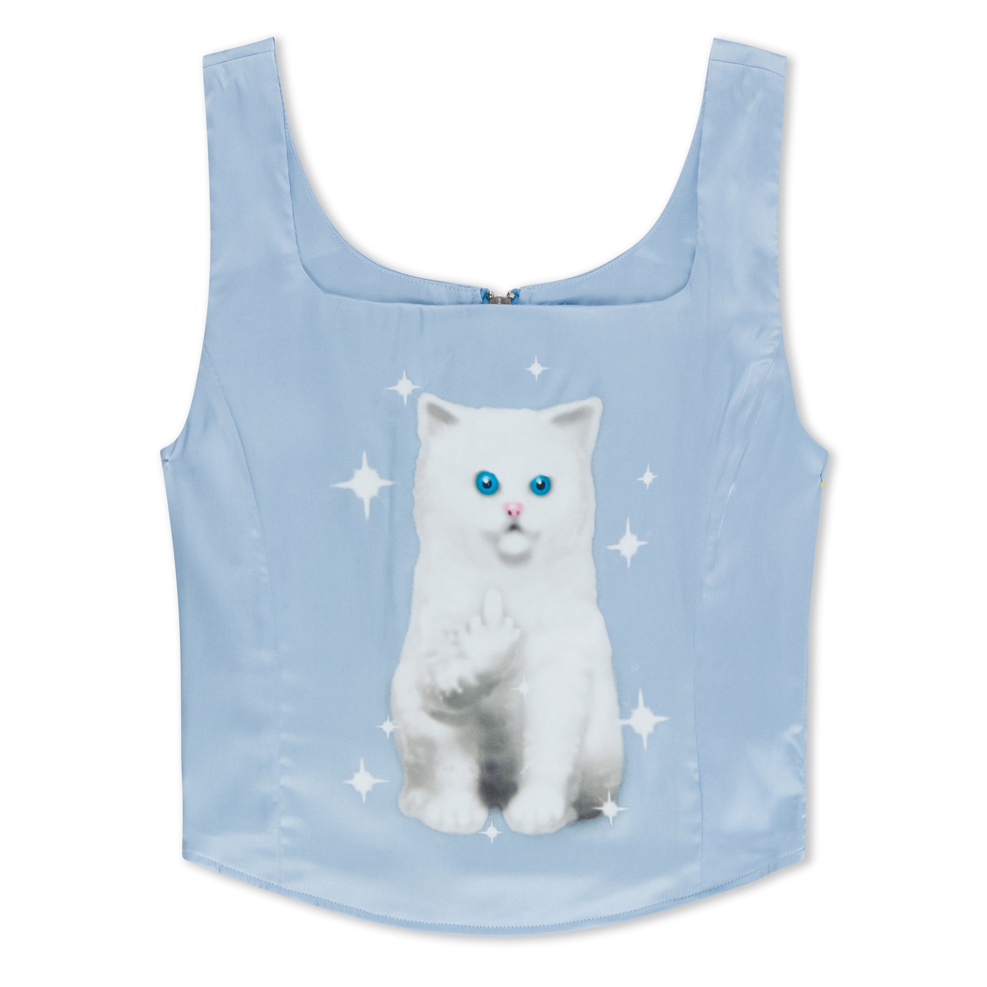  Sprinkles Satin Corset Top (Light Blue)、mySite、merchandisen