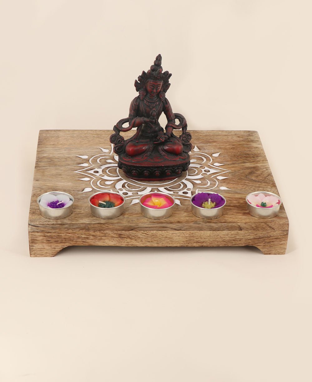 Fairtrade Sustainable Wood Mandala Risers And Statue Stands、mySite、topwebapps