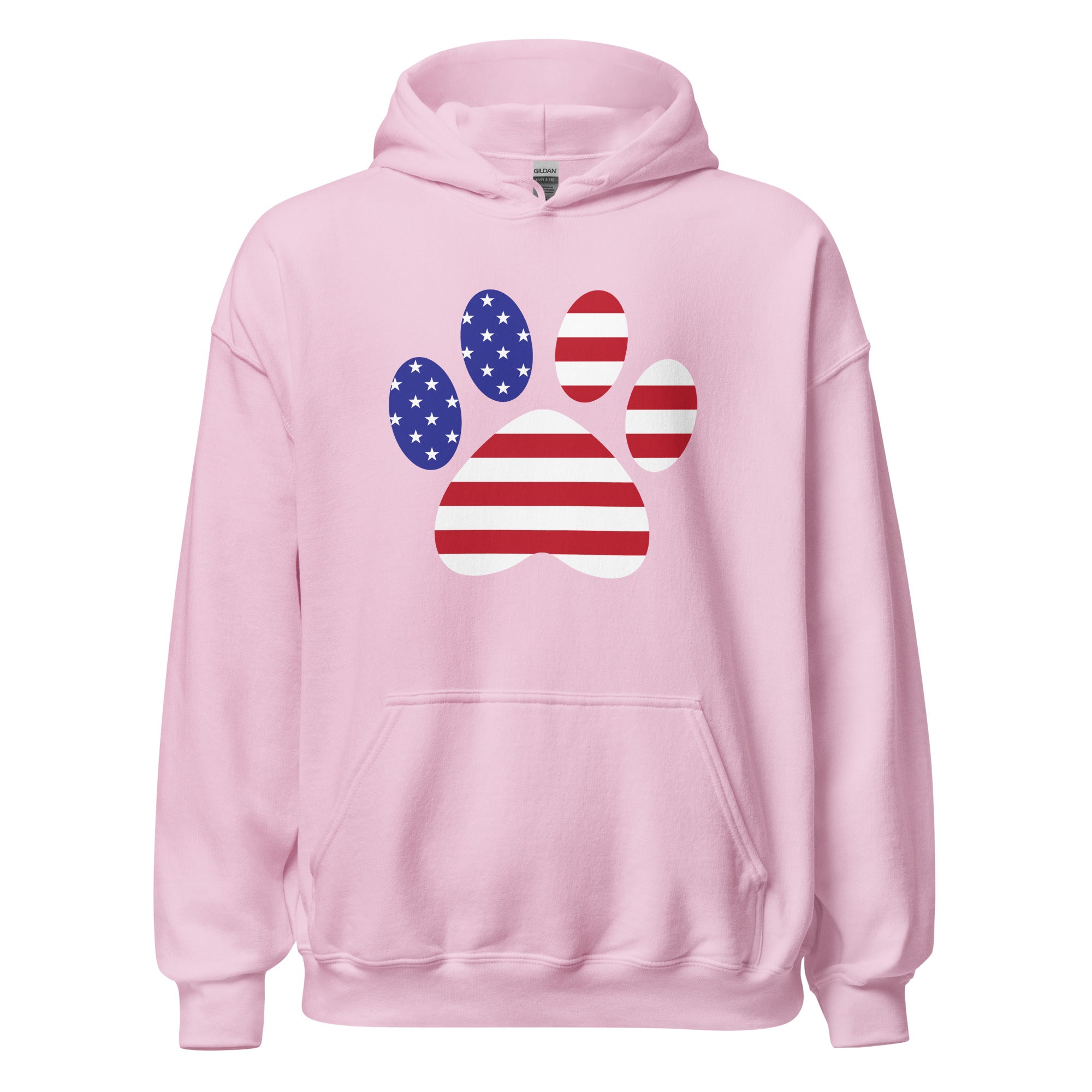 Patriotic Paw Print Hoodie、mySite、camillekostekn