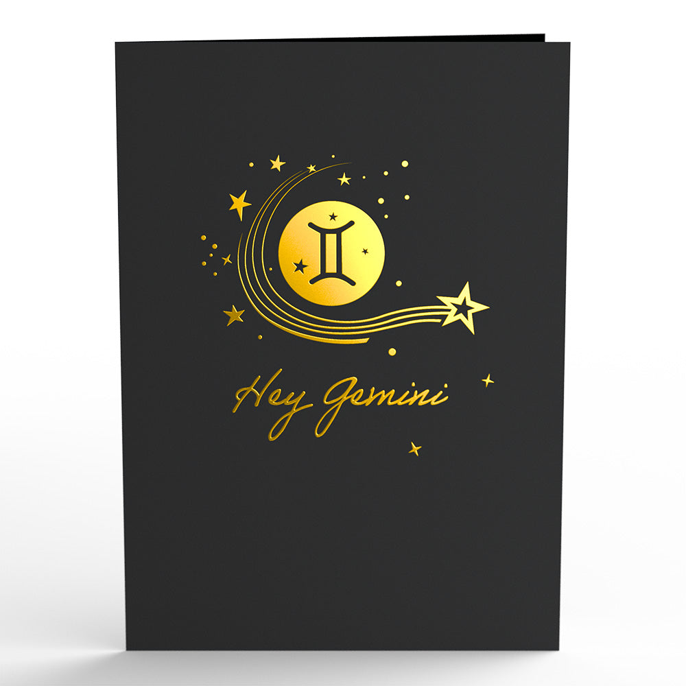 Gemini Zodiac Birthday Pop-Up Card、mySite、solidvoid