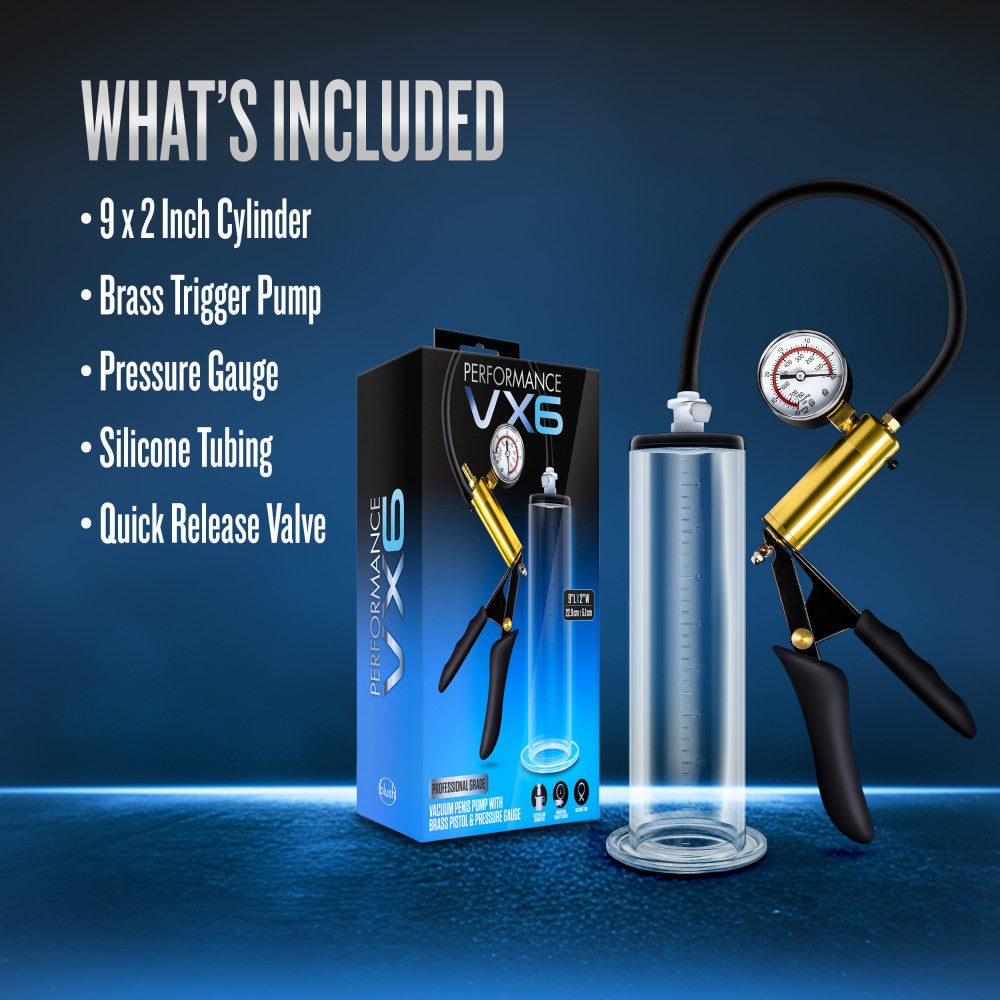 Performance By Blush® | VX6 Vacuum With Brass Pistol & Pressure Gauge Clear Pump、mySite、bottomscart