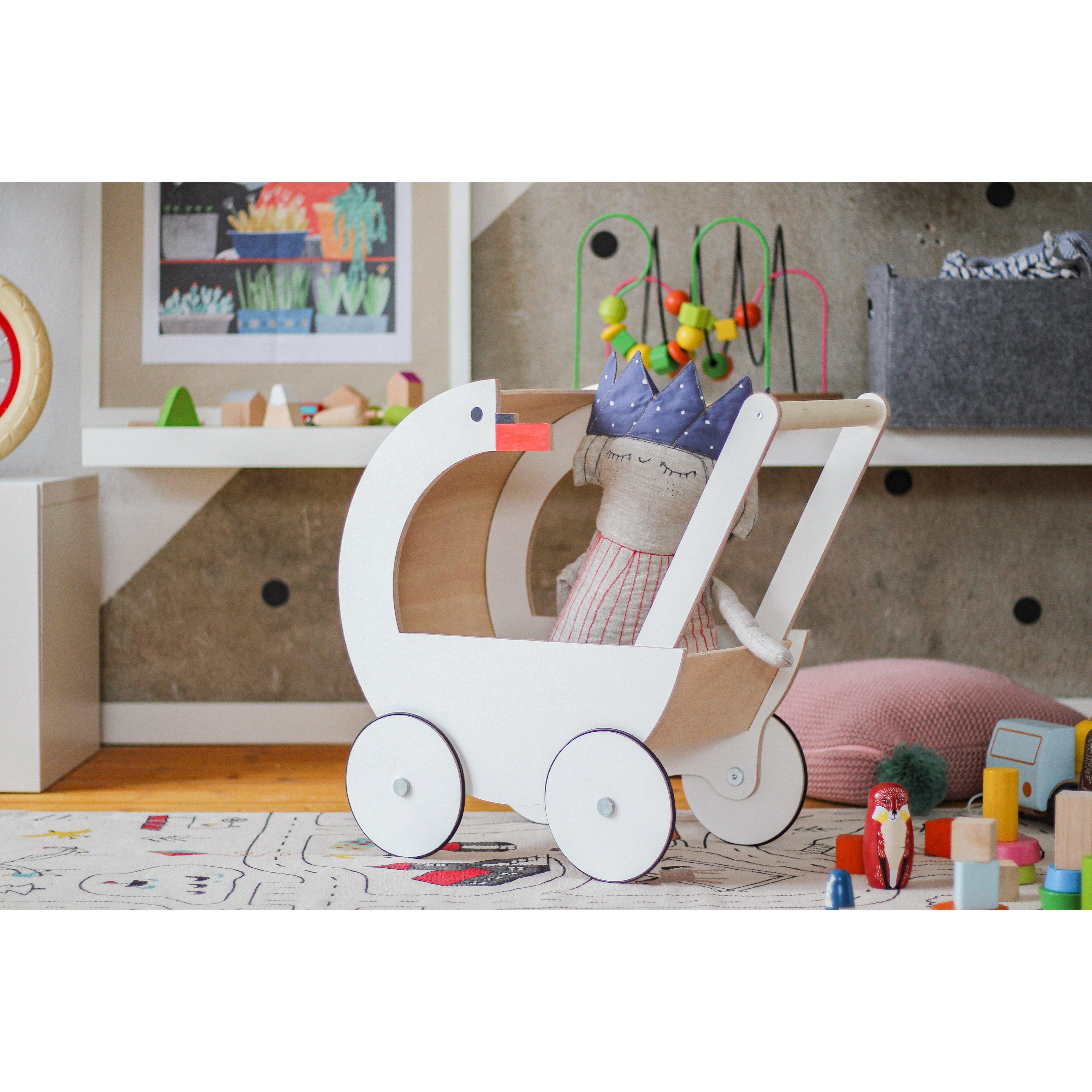 Wooden Swan Doll's Pram、mySite、gigharbornorthrealestate