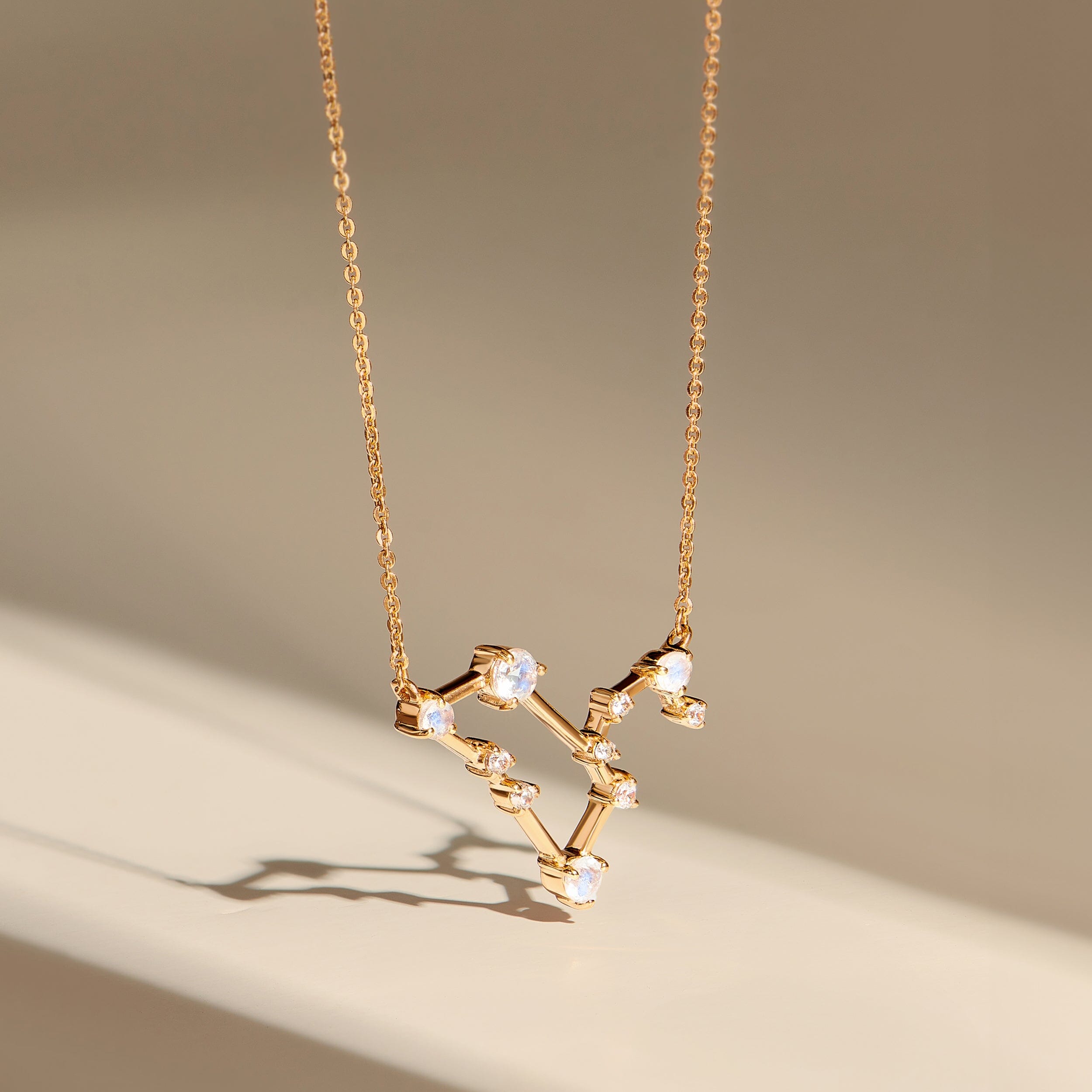Moonstone Necklace - Leo Zodiac Constellation、mySite、hinf8tx79
