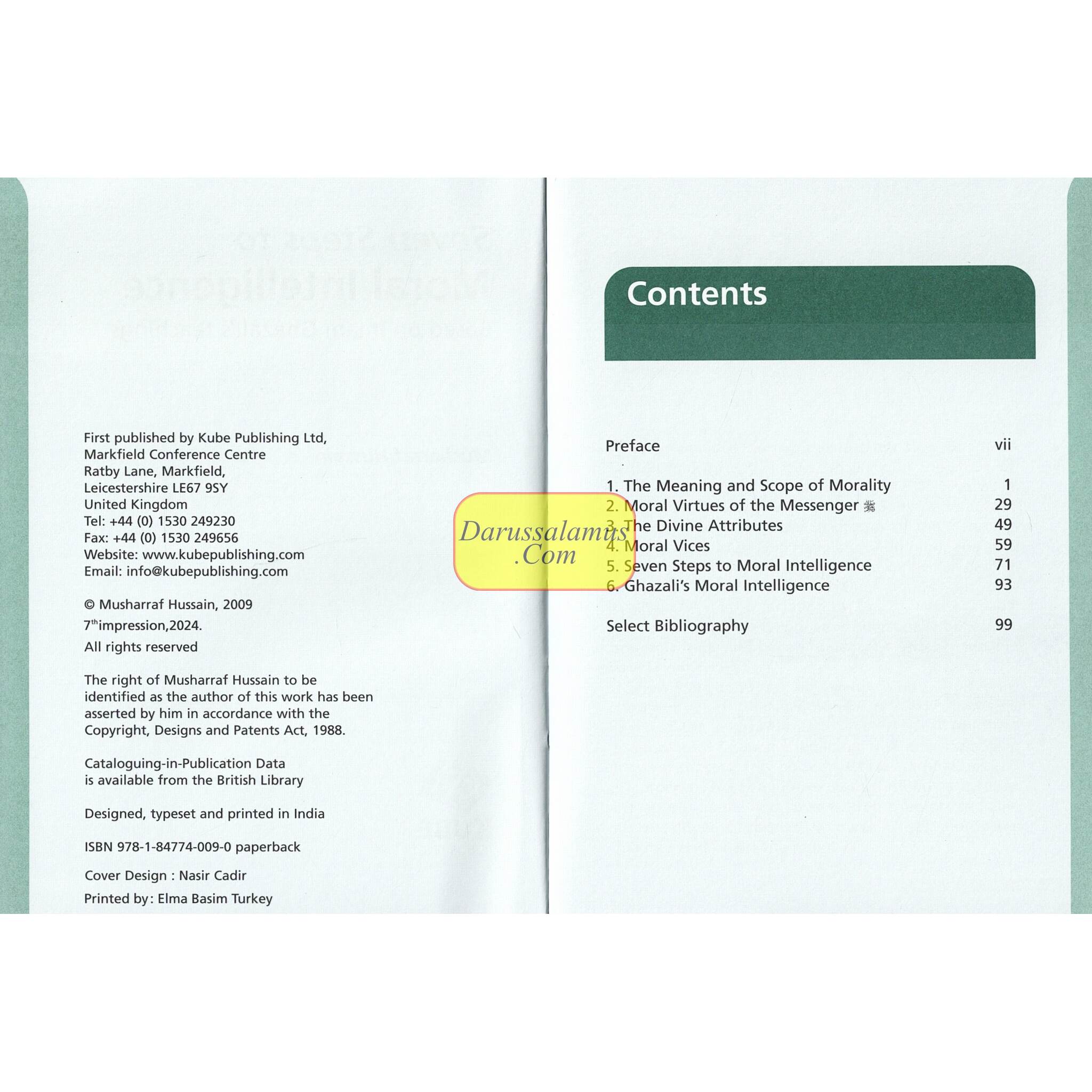 Seven Steps to Moral Intelligence by Musharraf Hussain、mySite、topwebapps