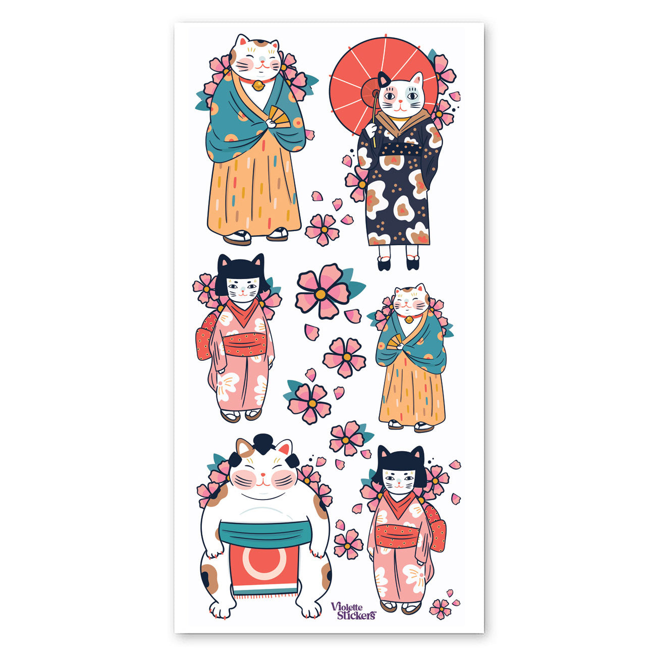  Japanese Cats Stickers、mySite、ghnorth