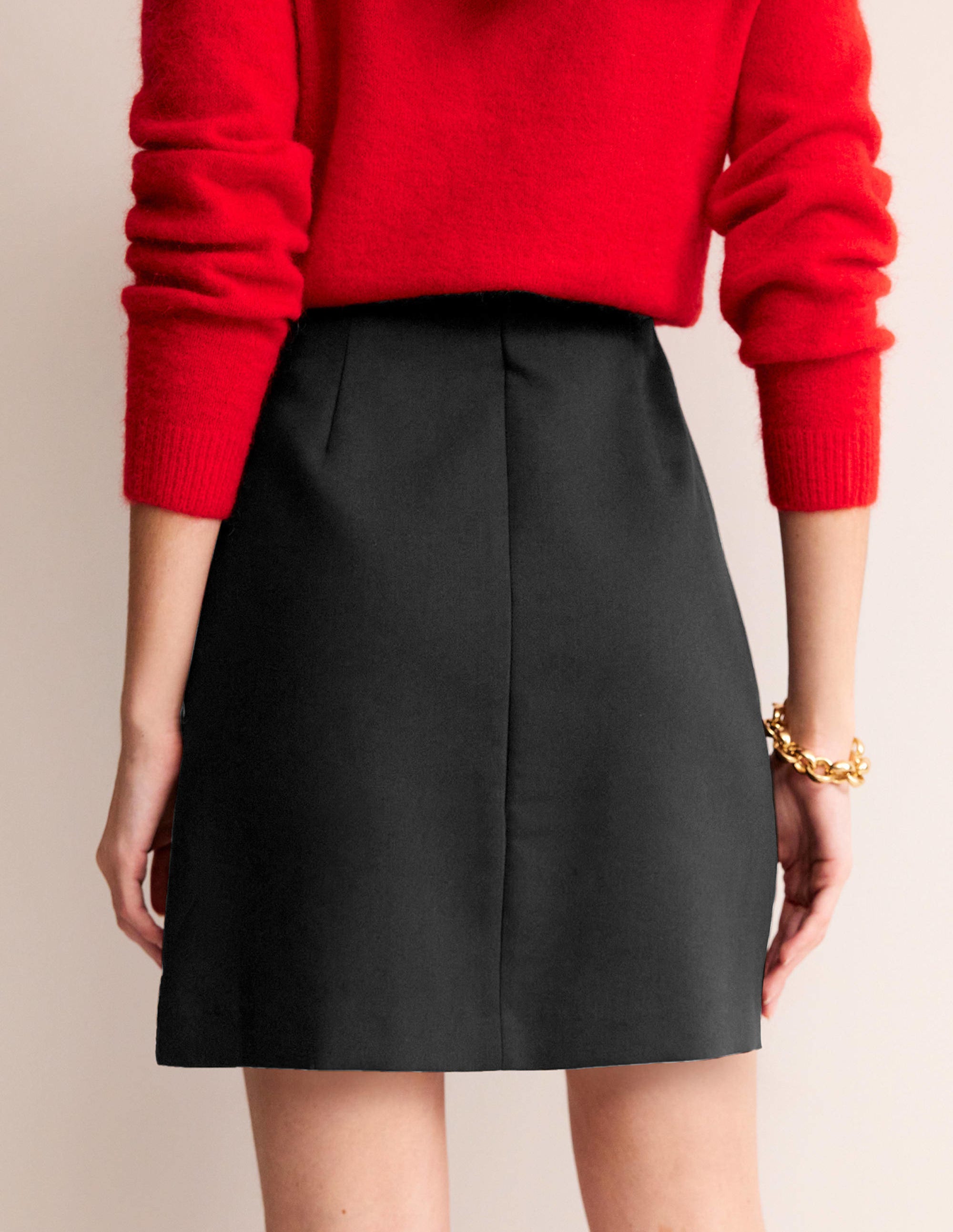  Bi-stretch Mini Skirt-Black、mySite、ashleygrahame