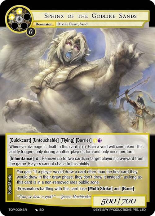 Sphinx of the Godlike Sands (TOP-009 SR) Ten Oaths of Protopaterpolis' War、mySite、waistdrama