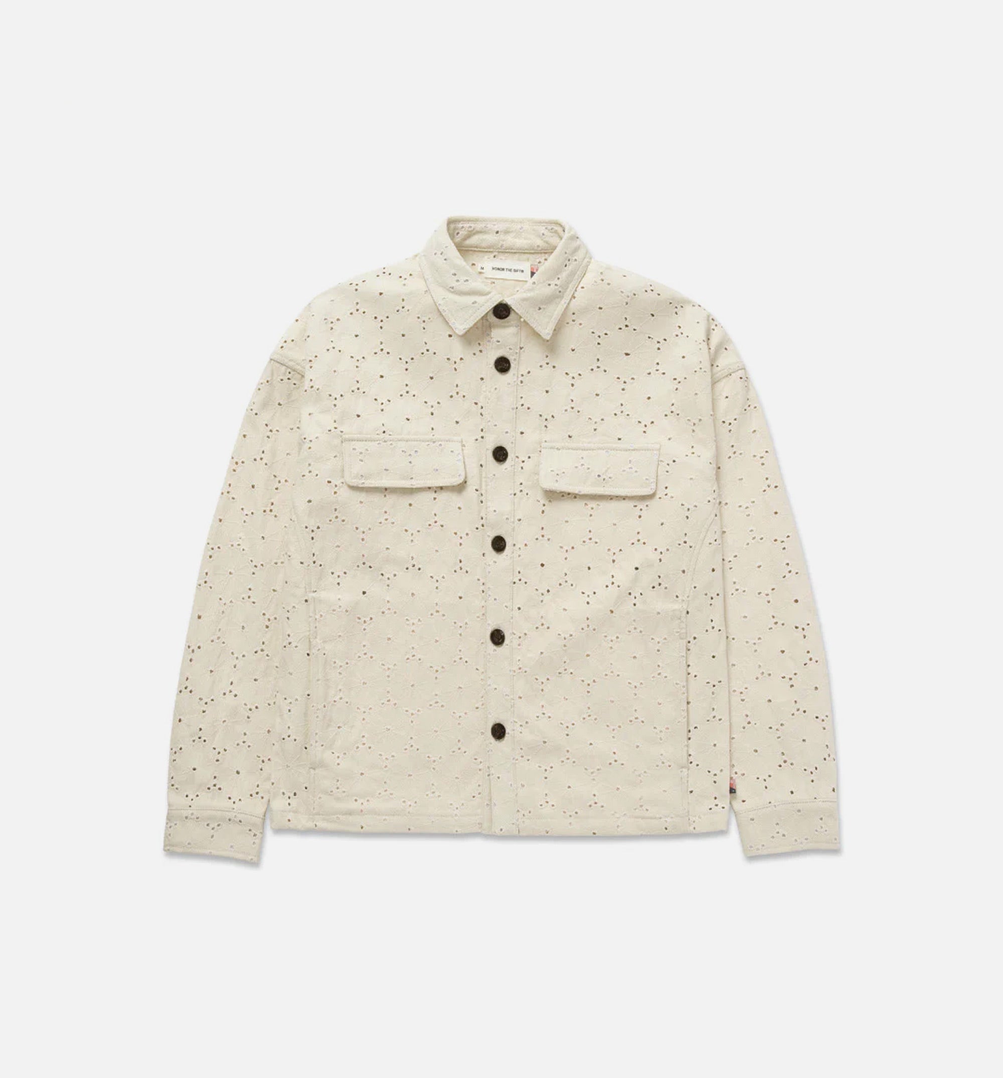 Legacy Eyelet Mens Long Sleeve Shirt - Bone、mySite、dreamappss