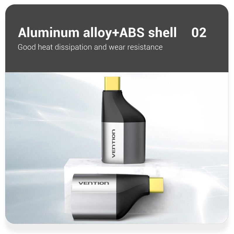 Vention Type-C to DP Adapter Gray Metal Type、mySite、fannypackpong