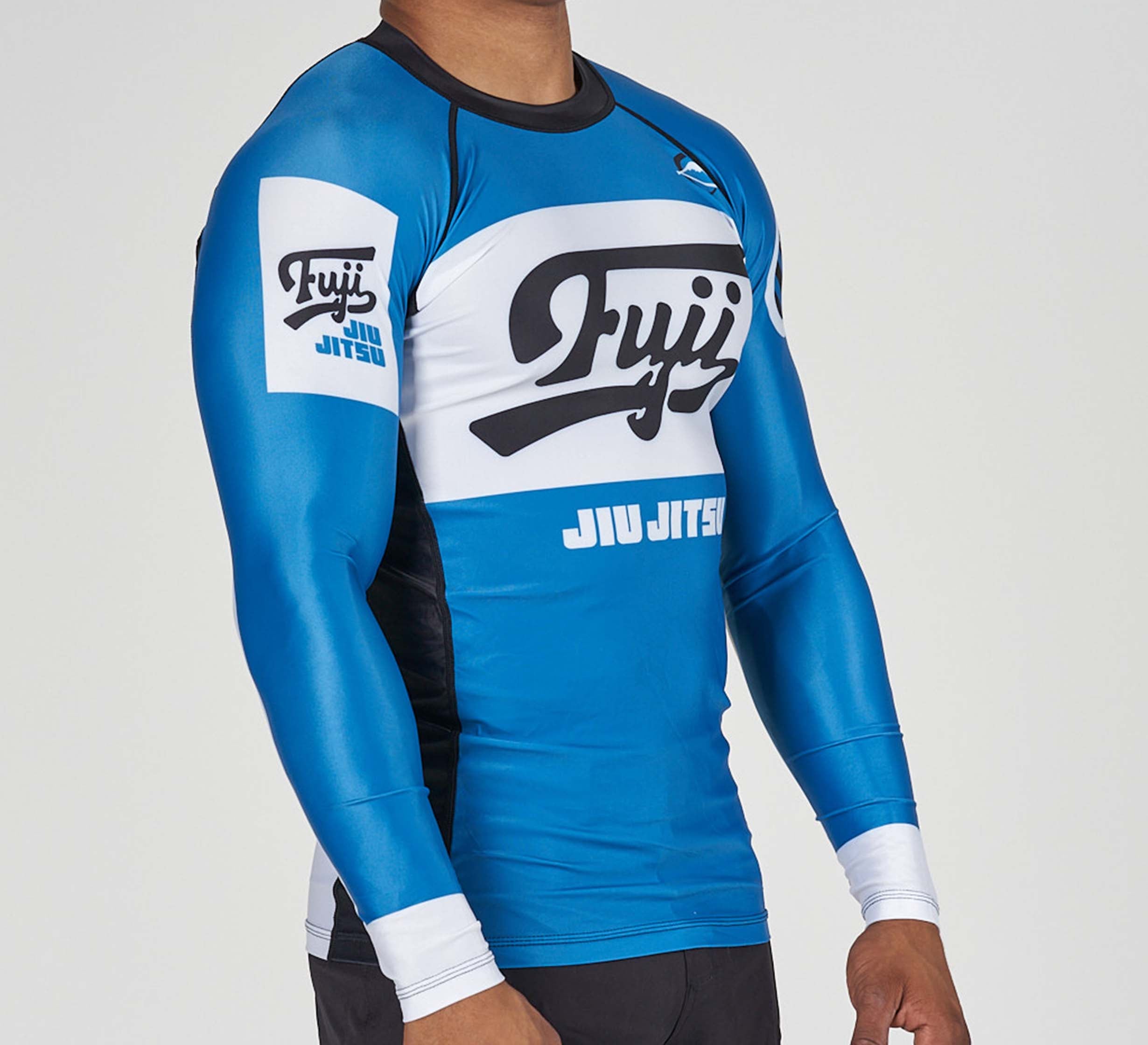 Jiu Jitsu Script Flex Lite Long Sleeve Rashguard Blue、mySite、gigharbornorthrealestate
