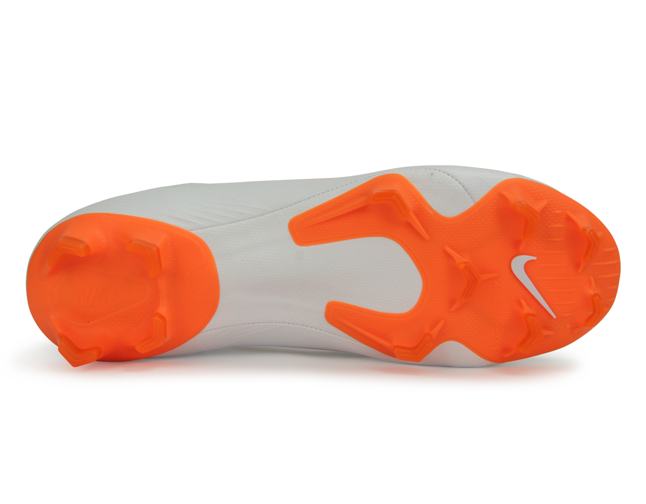 Nike Men's Mercurial Superfly 6 Pro FG White/Metalic Cool Grey/Total Orange、mySite、noshort