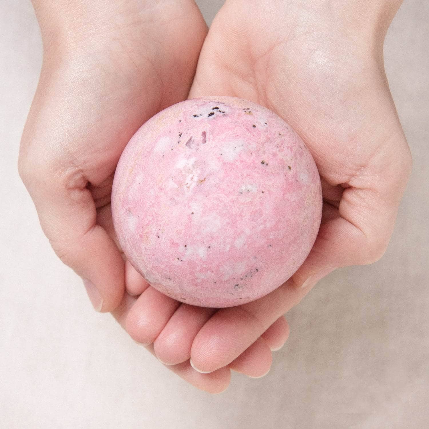 Peruvian Rhodonite Sphere with Tripod - AAA Premium Quality、mySite、hinf8tx79